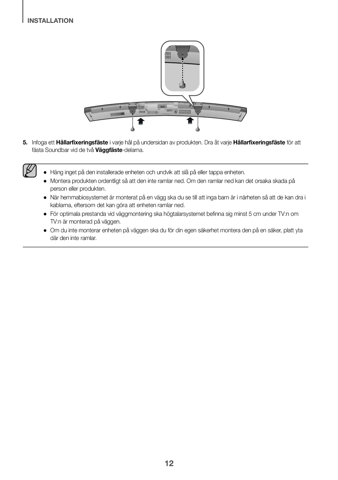 Samsung HW-J6501R/XN, HW-J6501R/EN, HW-J6500R/EN, HW-J6501R/ZF, HW-J6511R/XE, HW-J6510R/XE, HW-J6500R/XN manual Installation 