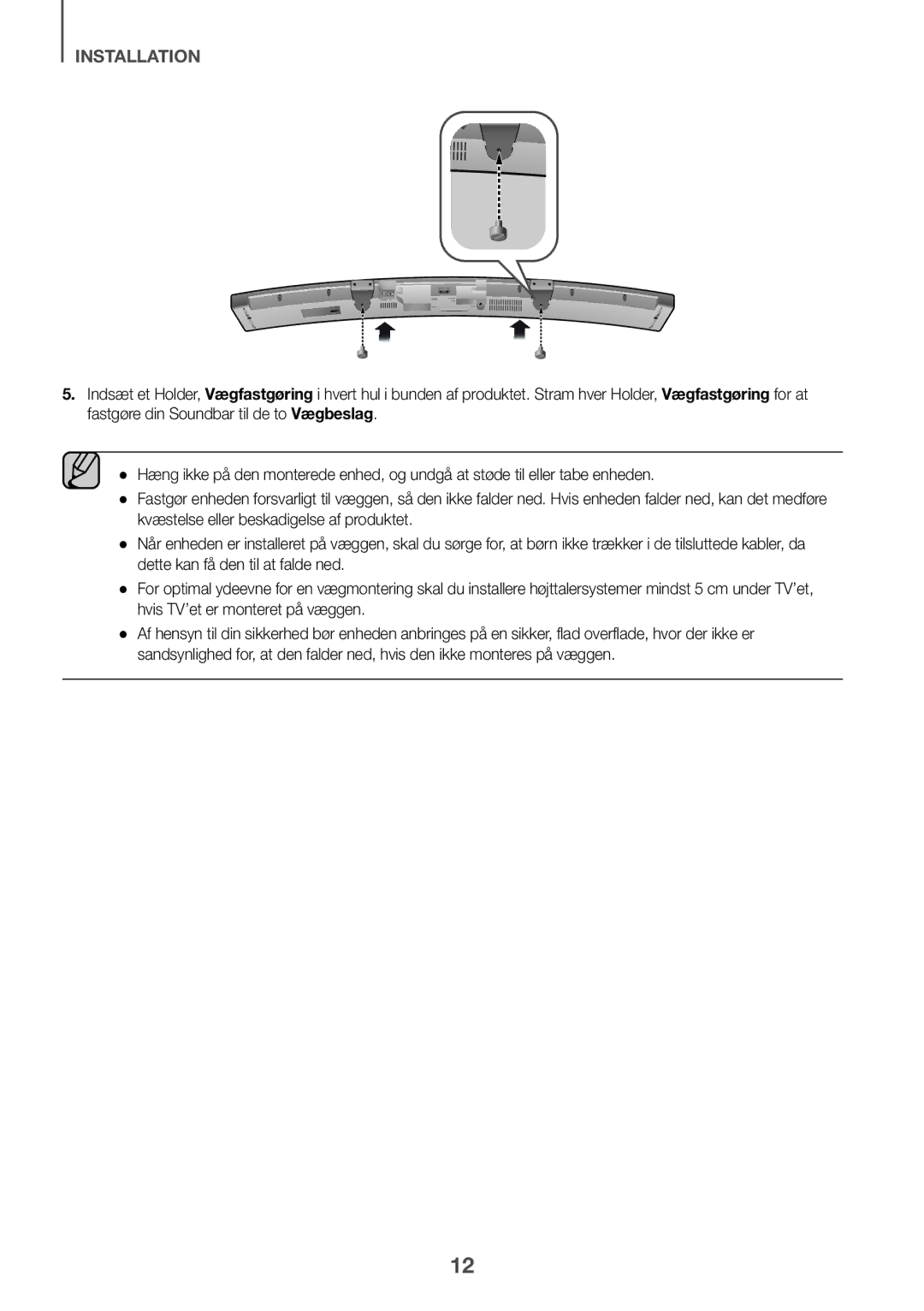 Samsung HW-J6500R/EN, HW-J6501R/EN, HW-J6501R/ZF, HW-J6501R/XN, HW-J6511R/XE, HW-J6510R/XE, HW-J6500R/XN manual Installation 