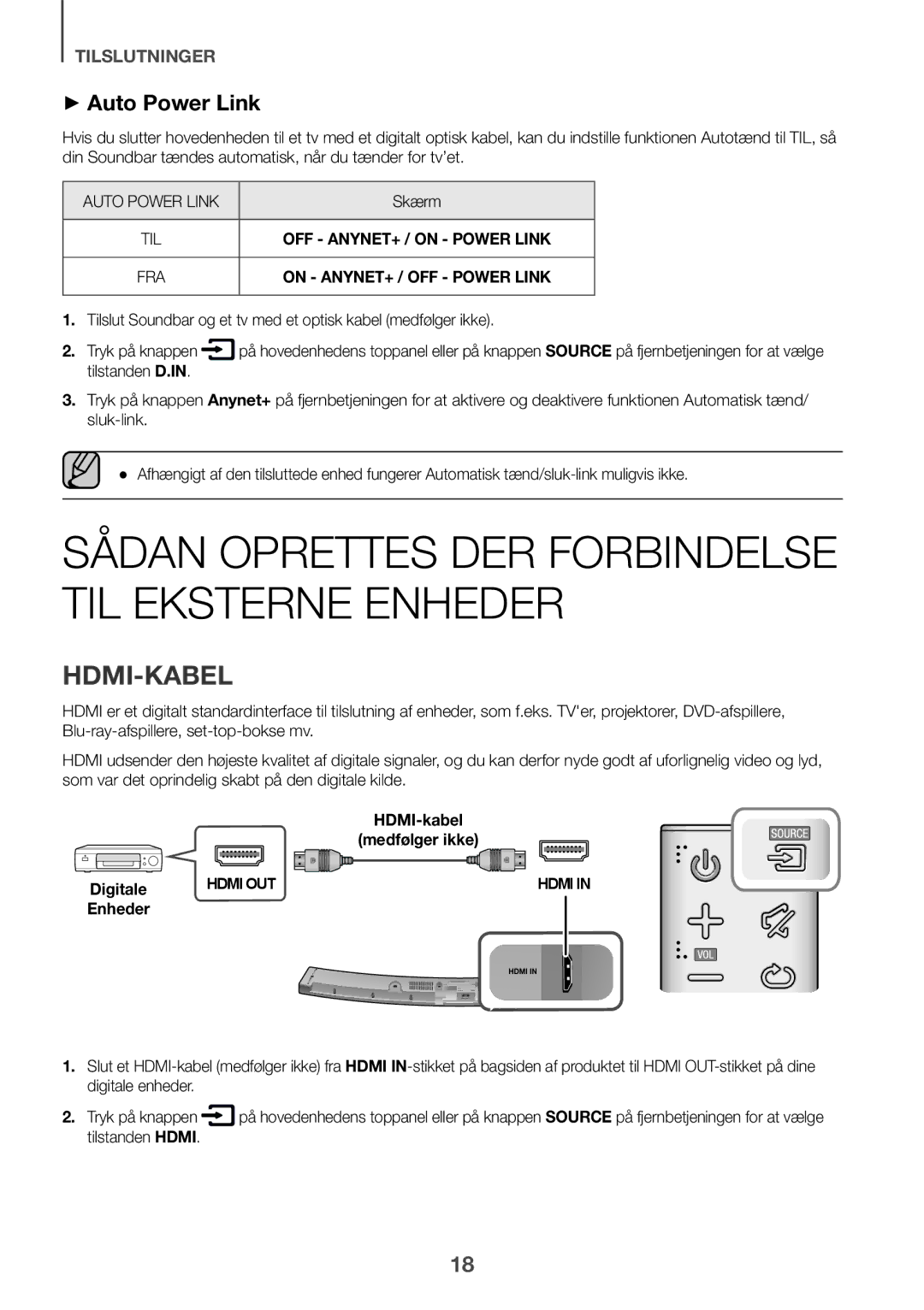 Samsung HW-J6501R/EN, HW-J6500R/EN, HW-J6501R/ZF, HW-J6501R/XN, HW-J6511R/XE, HW-J6510R/XE Hdmi-Kabel, Skærm, Tilstanden Hdmi 