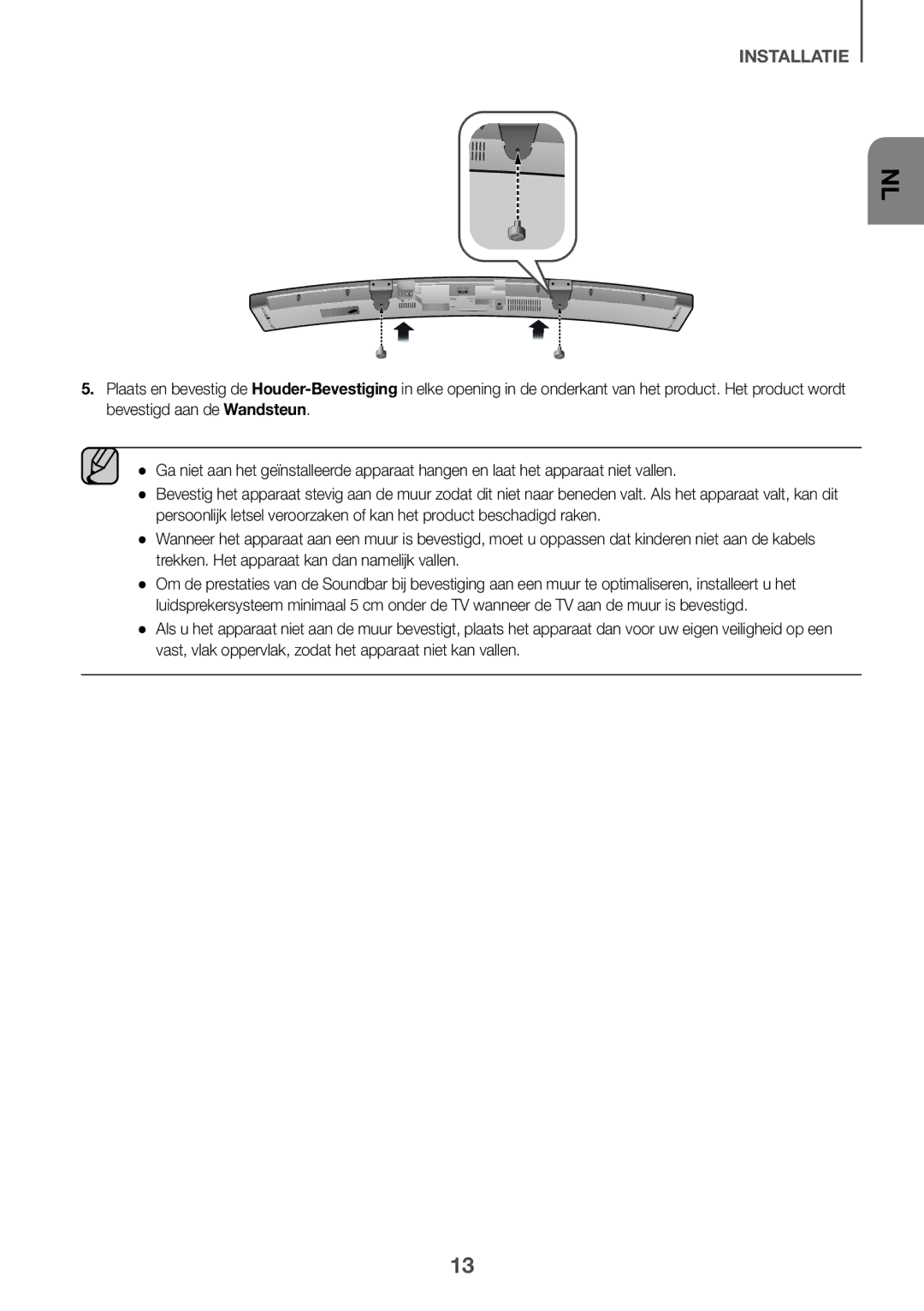 Samsung HW-J6502/EN, HW-J6500/EN, HW-J6501/EN, HW-J6500/ZF, HW-J6501/ZF, HW-J6502/ZF, HW-J6502/XN, HW-J6500/XN manual Installatie 