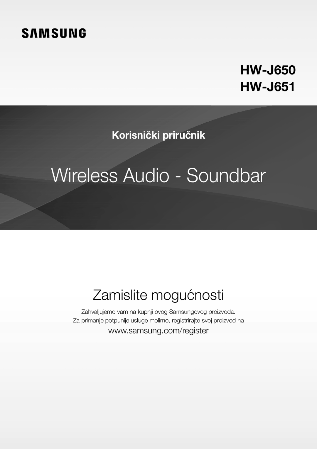 Samsung HW-J651/XN, HW-J650/EN, HW-J651/EN, HW-J651/ZF, HW-J661/XE, HW-J660/XE, HW-J650/XN manual Korisnički priručnik 