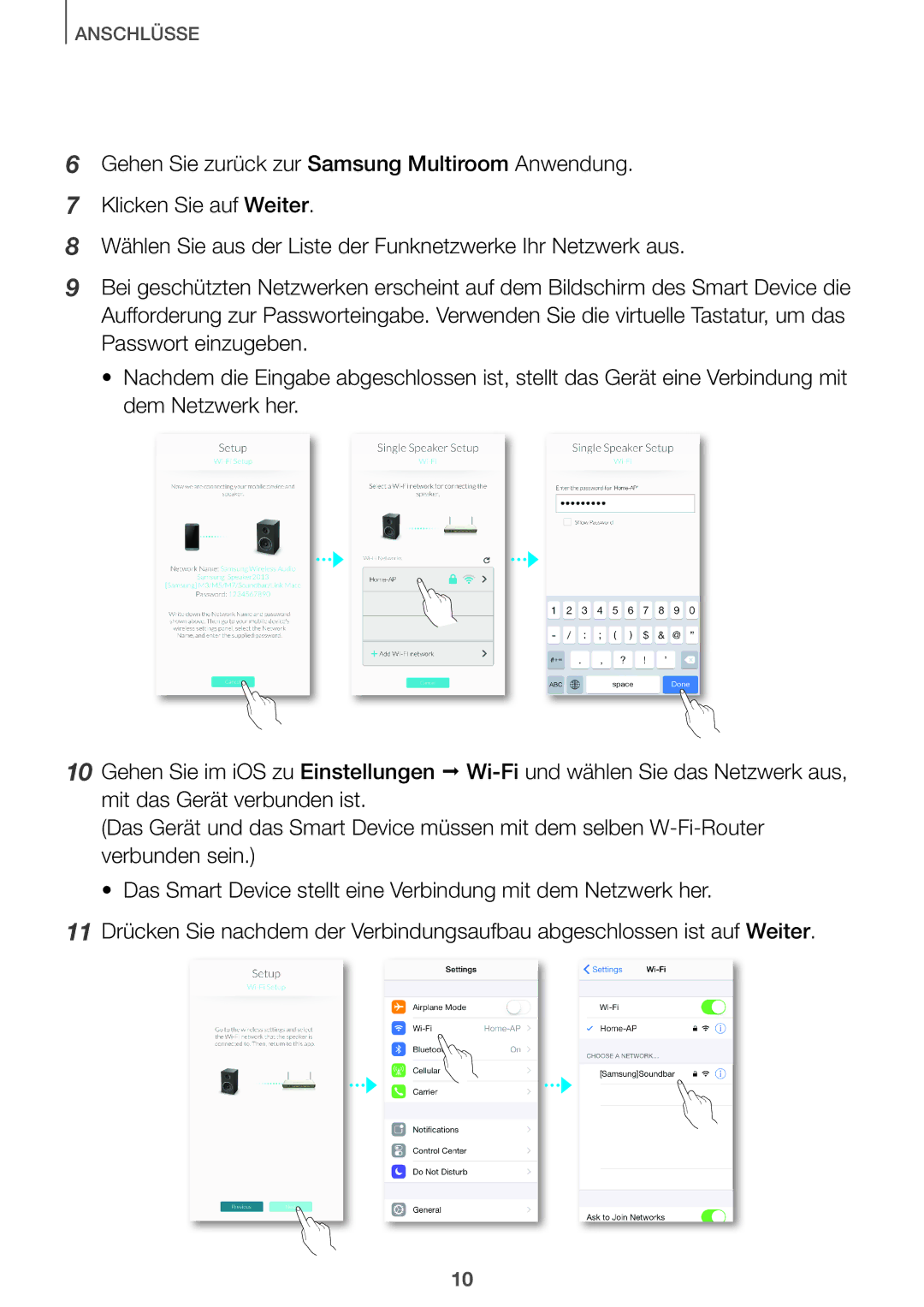 Samsung HW-J650/EN, HW-J651/EN manual Anschlüsse 