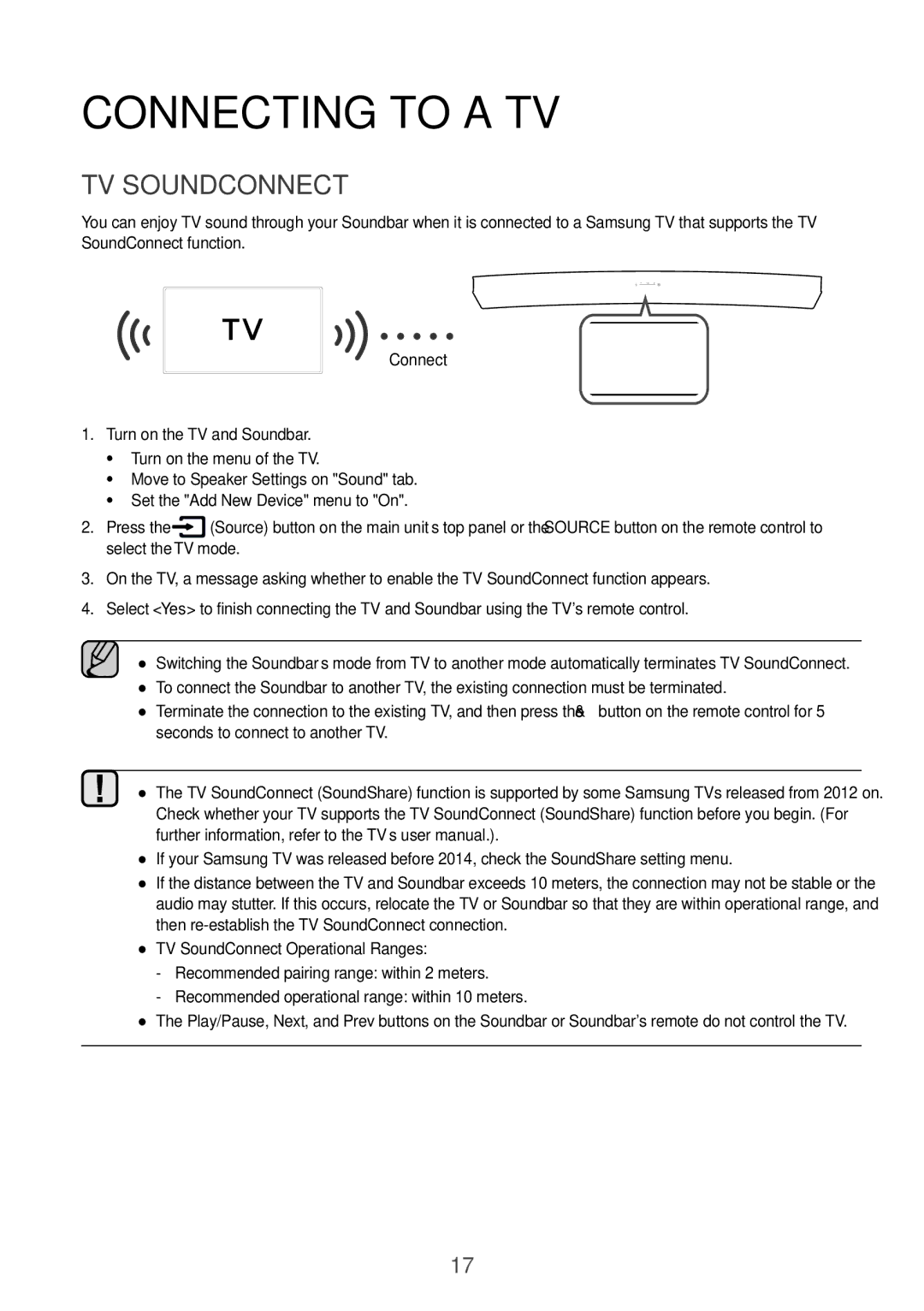 Samsung HW-J6510/XE, HW-J6511/XE manual Connecting to a TV, TV Soundconnect 