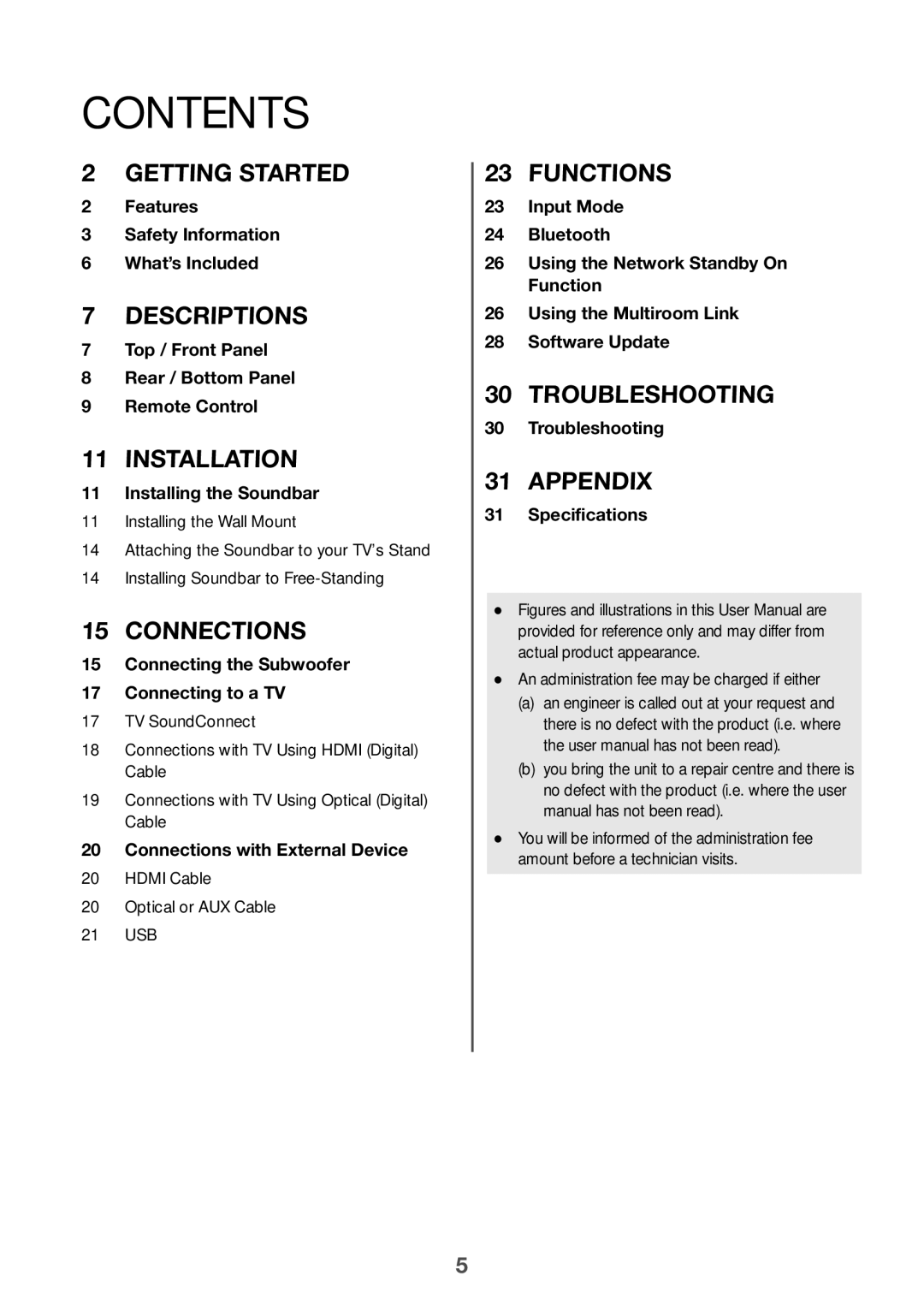 Samsung HW-J6510/XE, HW-J6511/XE manual Contents 