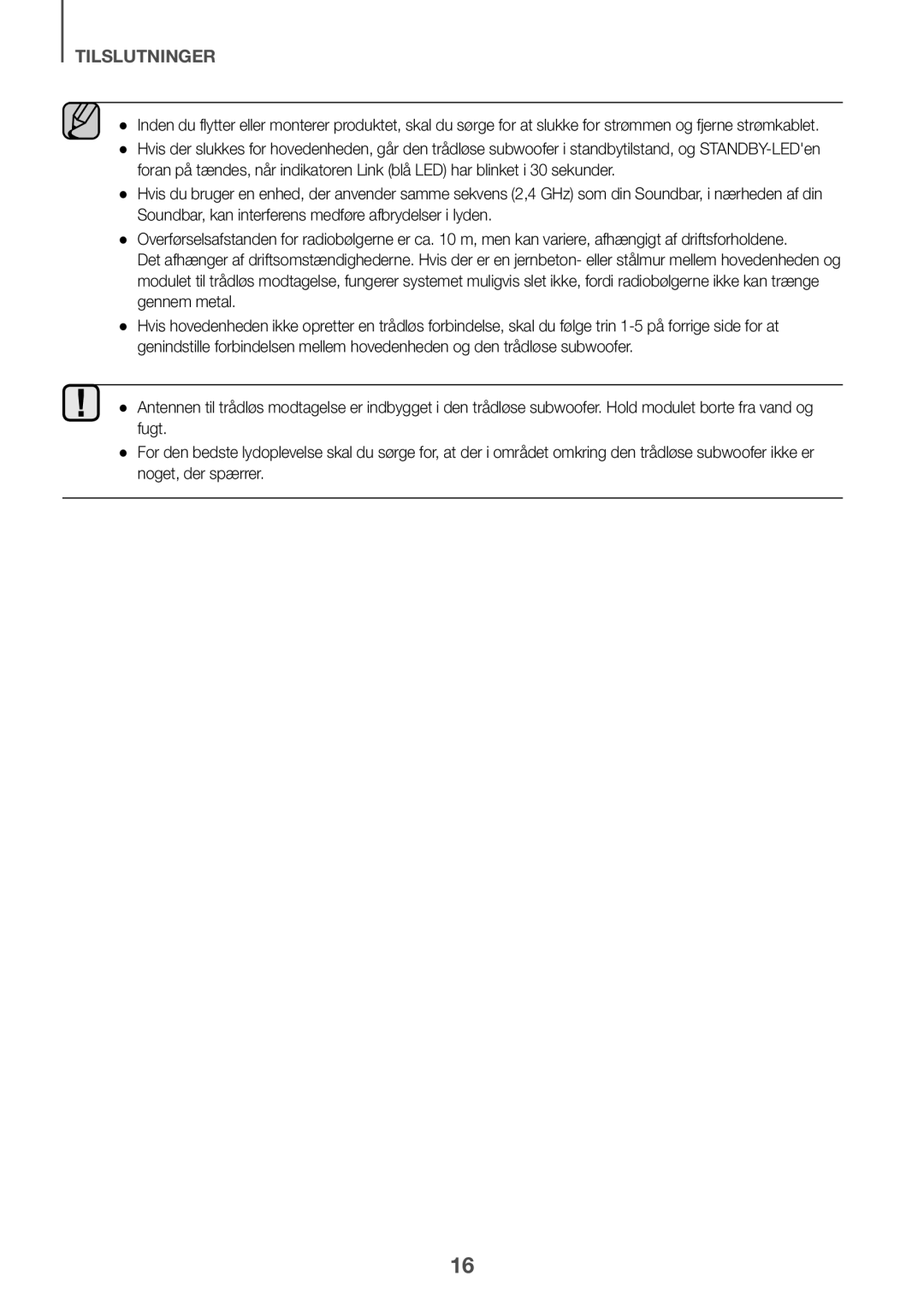 Samsung HW-J6511/XE, HW-J6510/XE manual Tilslutninger 