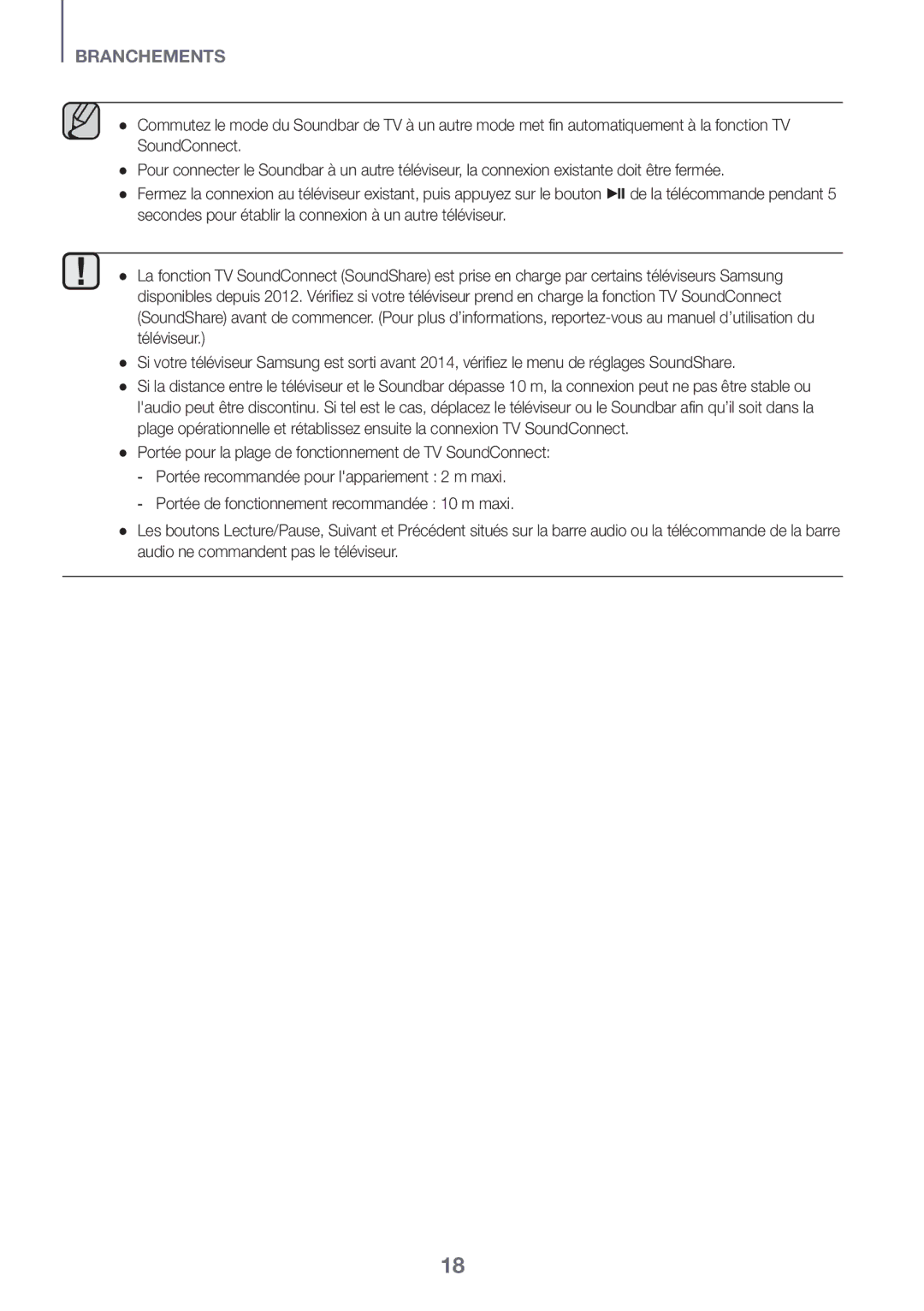 Samsung HW-J651/ZF manual Branchements 