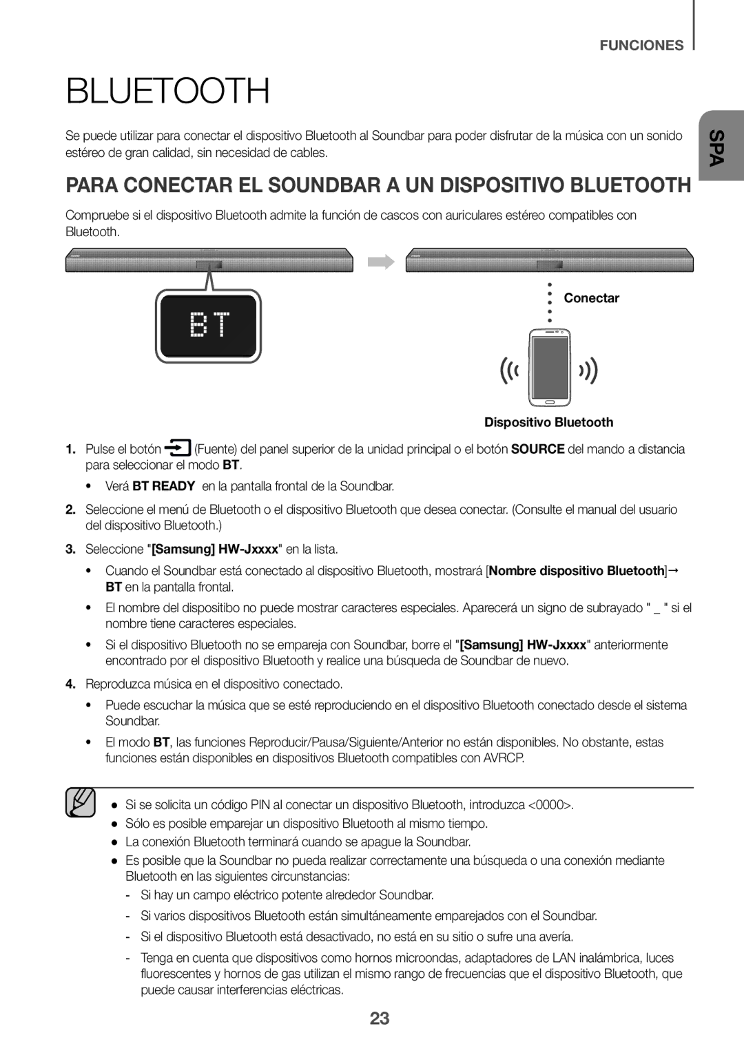 Samsung HW-J651/ZF manual Conectar Dispositivo Bluetooth, Pulse el botón 