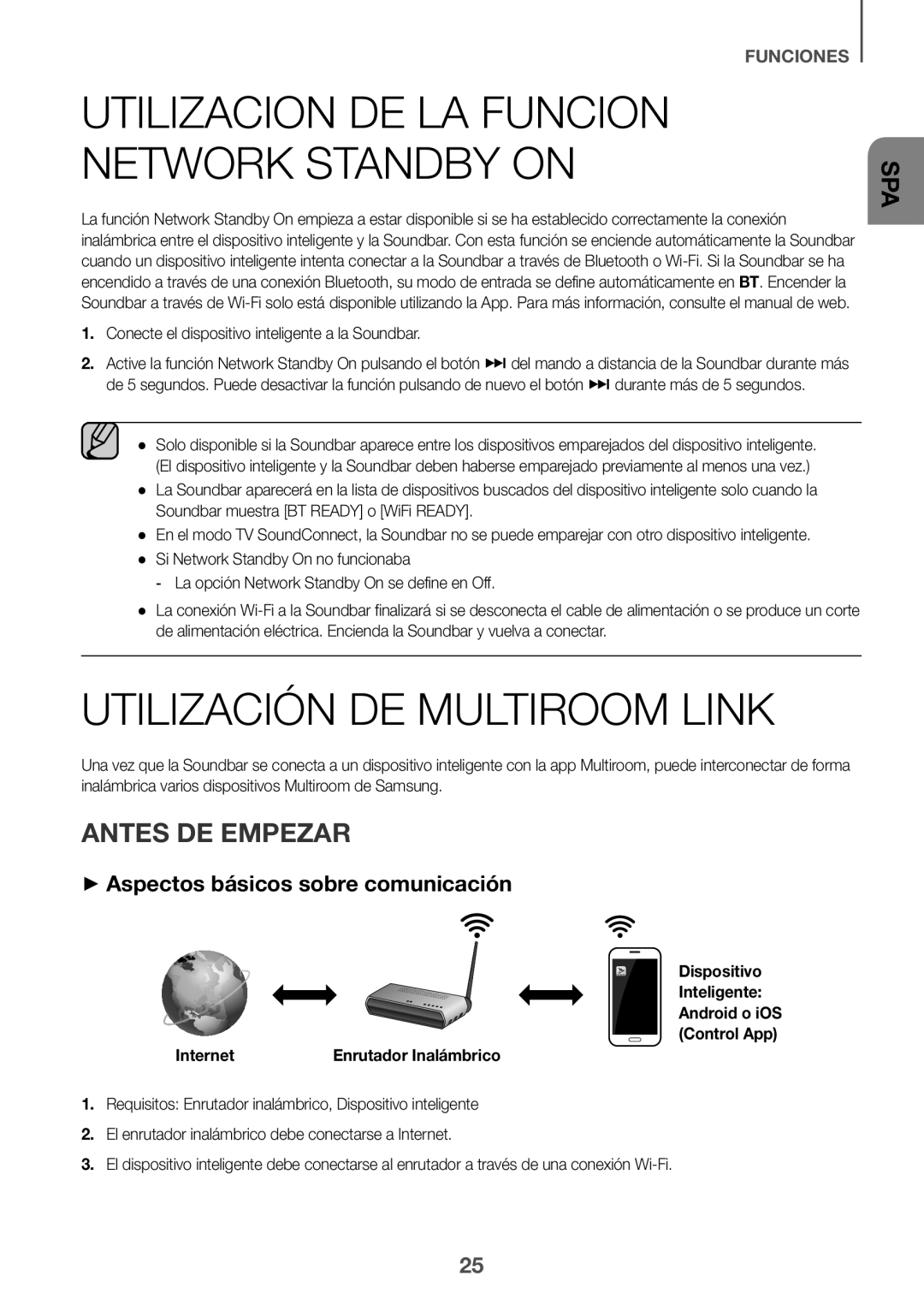 Samsung HW-J651/ZF Utilización DE Multiroom Link, Antes DE Empezar, ++Aspectos básicos sobre comunicación, Inteligente 