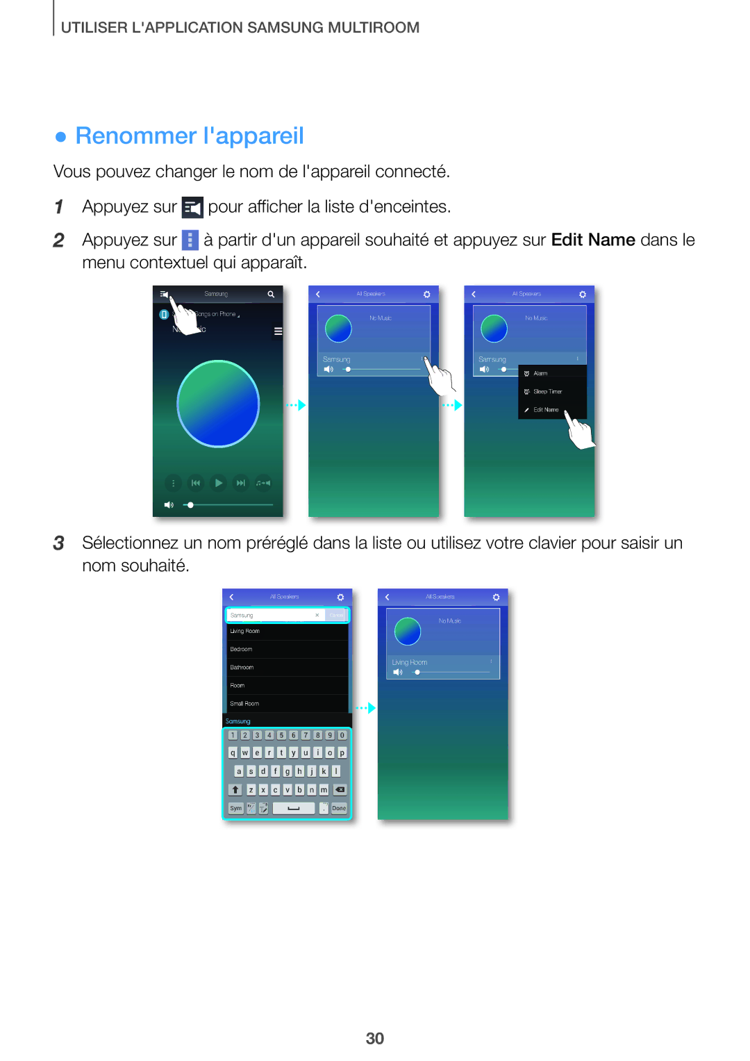 Samsung HW-J651/ZF manual Renommer lappareil 