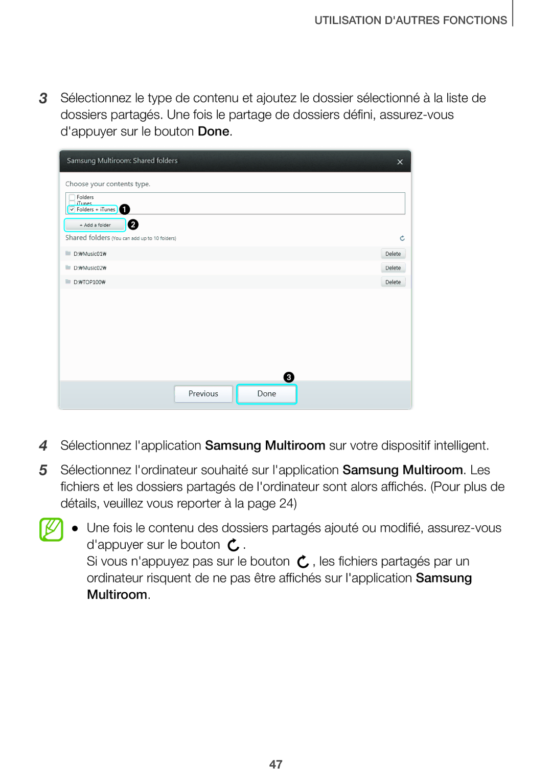 Samsung HW-J651/ZF manual Utilisation Dautres Fonctions 