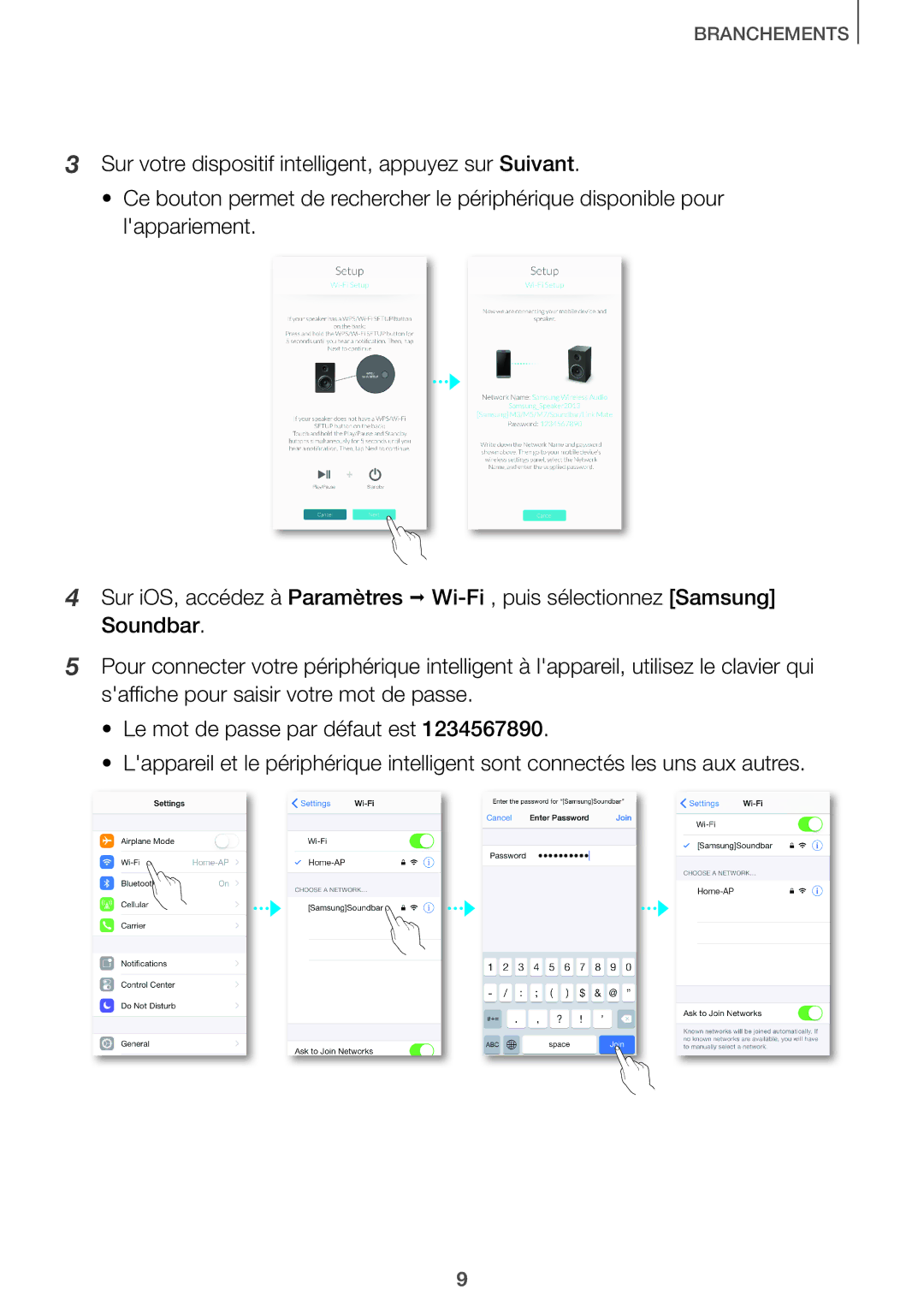 Samsung HW-J651/ZF manual Branchements 