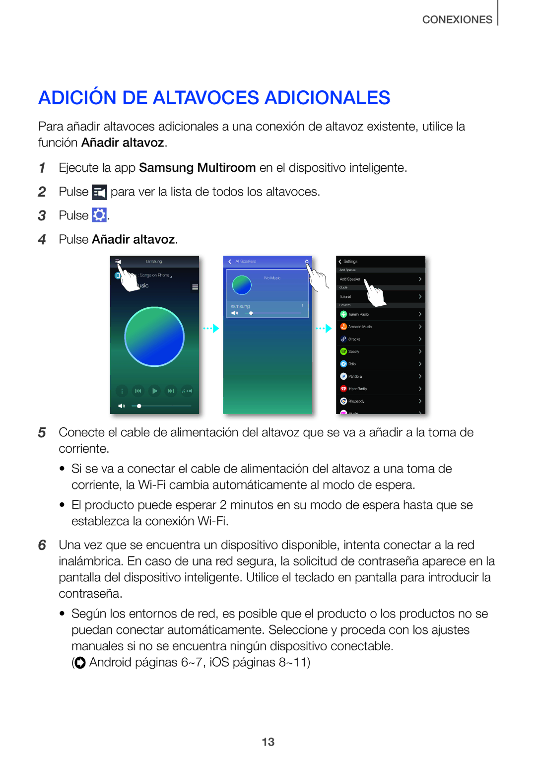 Samsung HW-J651/ZF manual Adición DE Altavoces Adicionales 