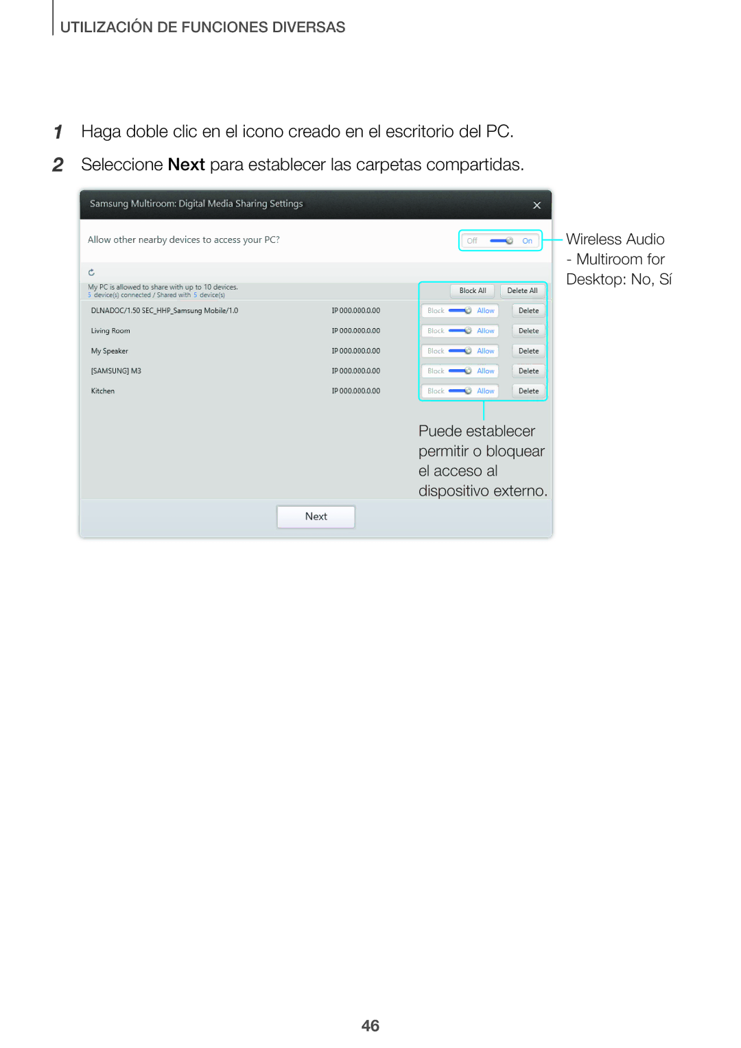 Samsung HW-J651/ZF manual Utilización DE Funciones Diversas 