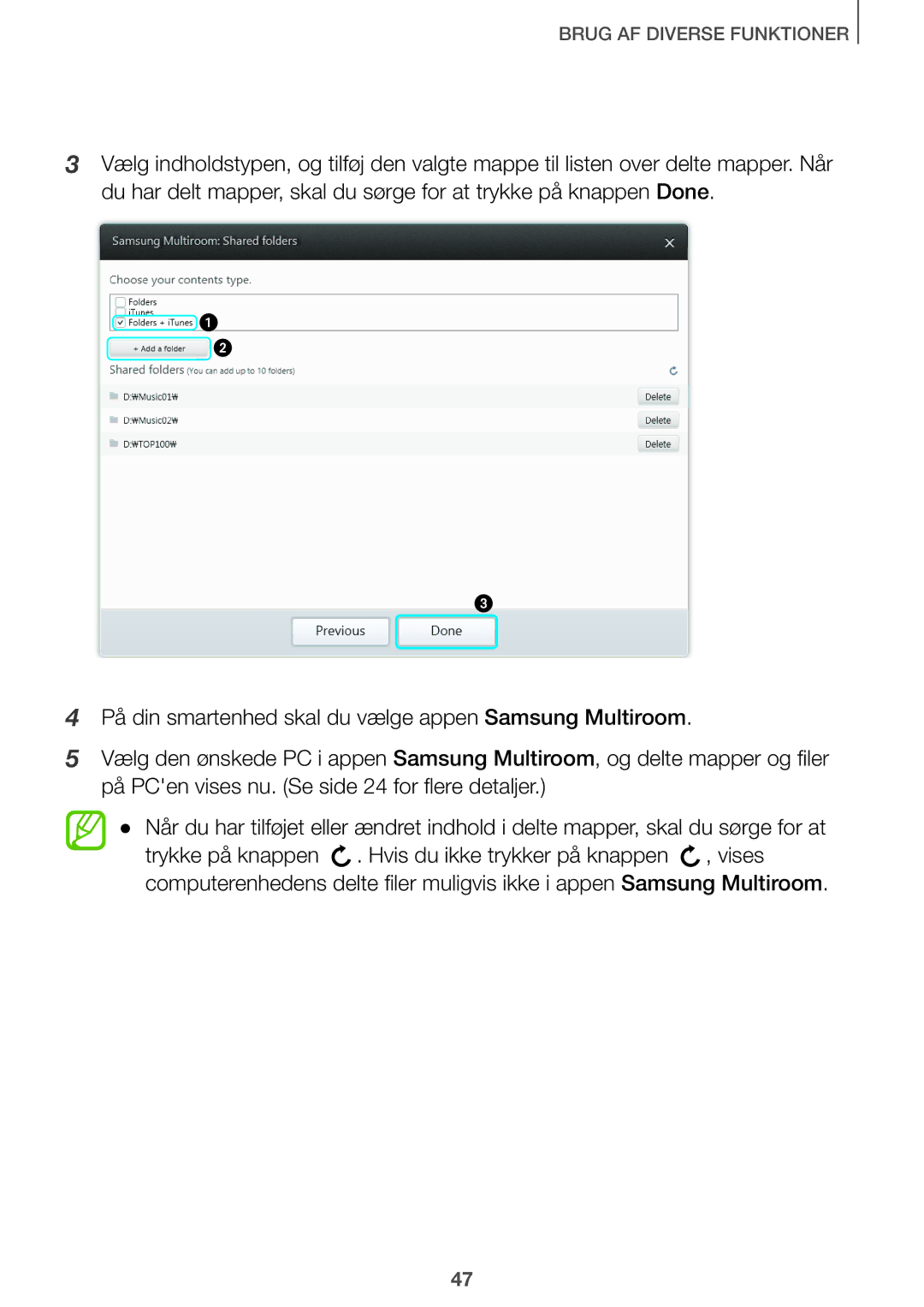 Samsung HW-J660/XE, HW-J661/XE manual Brug AF Diverse Funktioner 