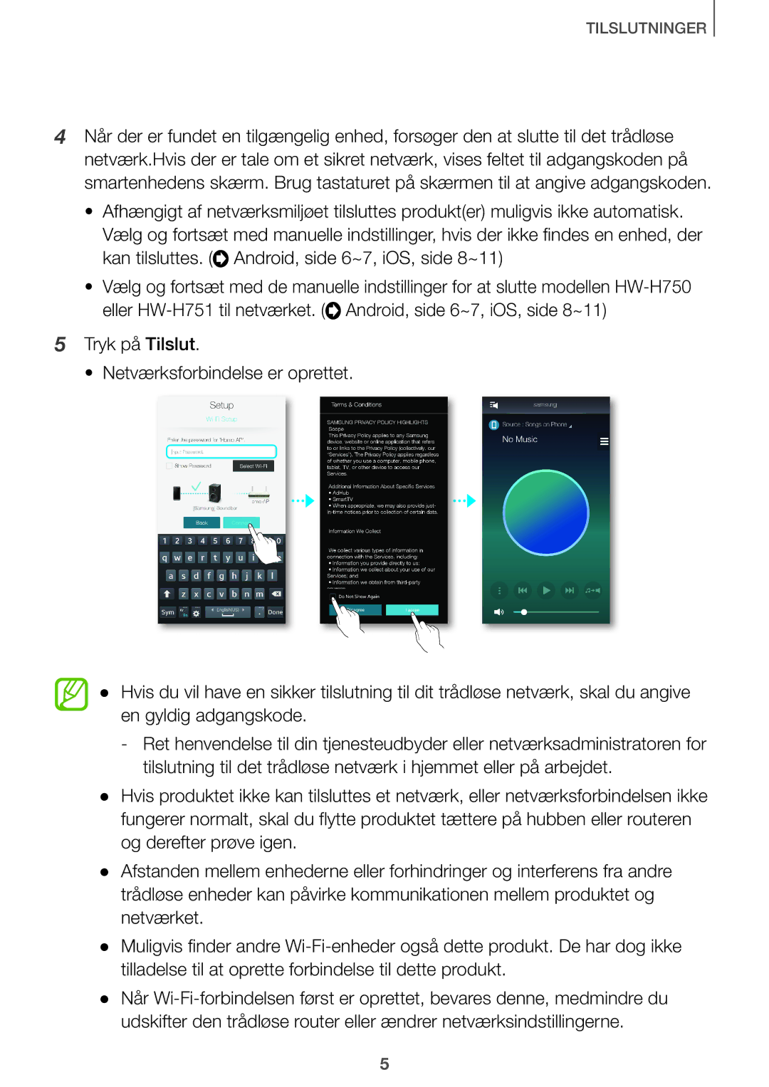 Samsung HW-J660/XE, HW-J661/XE manual Tilslutninger 