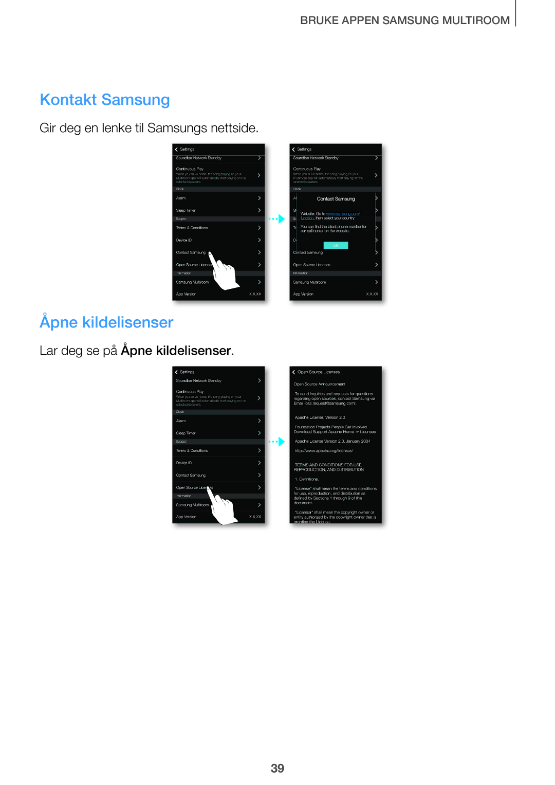 Samsung HW-J660/XE, HW-J661/XE manual Kontakt Samsung 