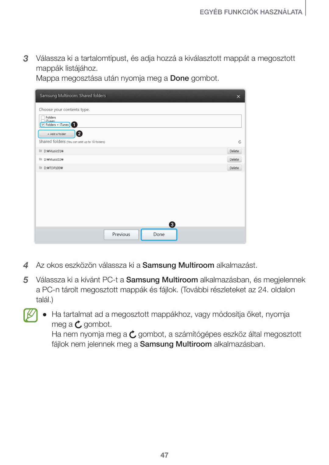 Samsung HW-J7501/EN, HW-J7500/EN, HW-J8501/EN, HW-J8500/EN, HW-J8500/XN manual Egyéb Funkciók Használata 