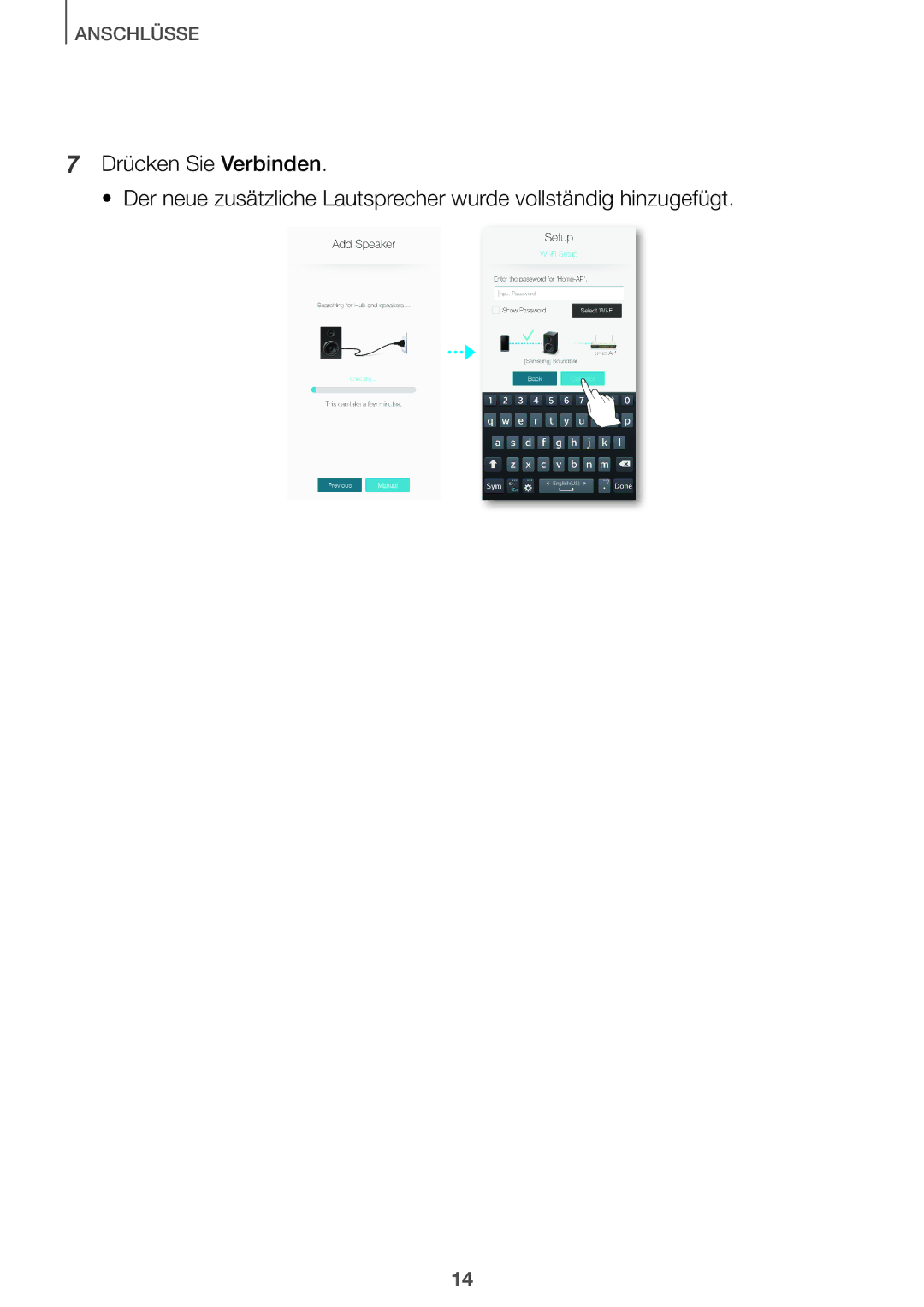 Samsung HW-J7501/EN, HW-J7500/EN, HW-J8501/EN, HW-J8500/EN manual Anschlüsse 