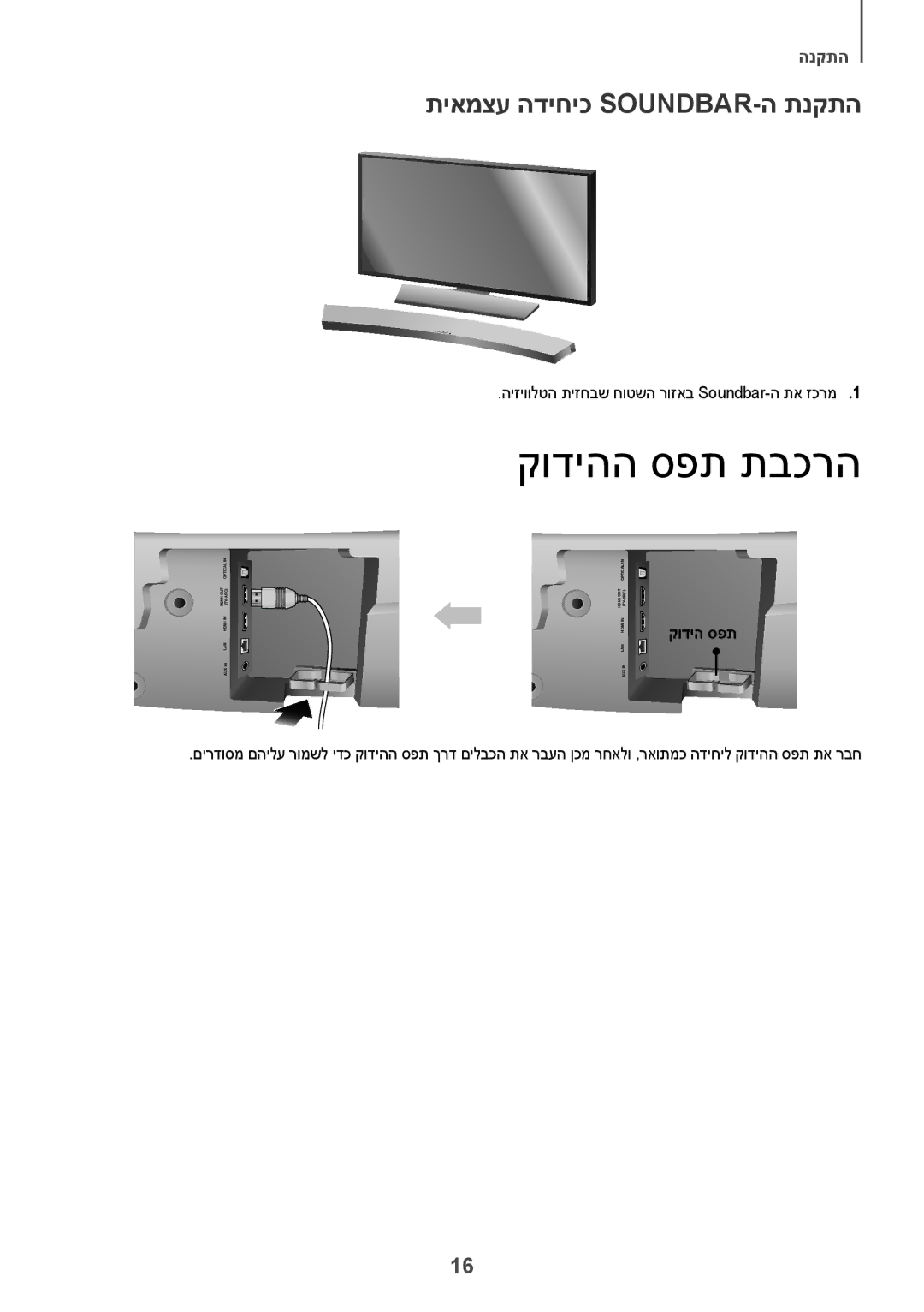 Samsung HW-J7501R/SQ קודיהה ספת תבכרה, תיאמצע הדיחיכ Soundbar-ה תנקתה, היזיוולטה תיזחבש חוטשה רוזאב Soundbar-ה תא זכרמ1 