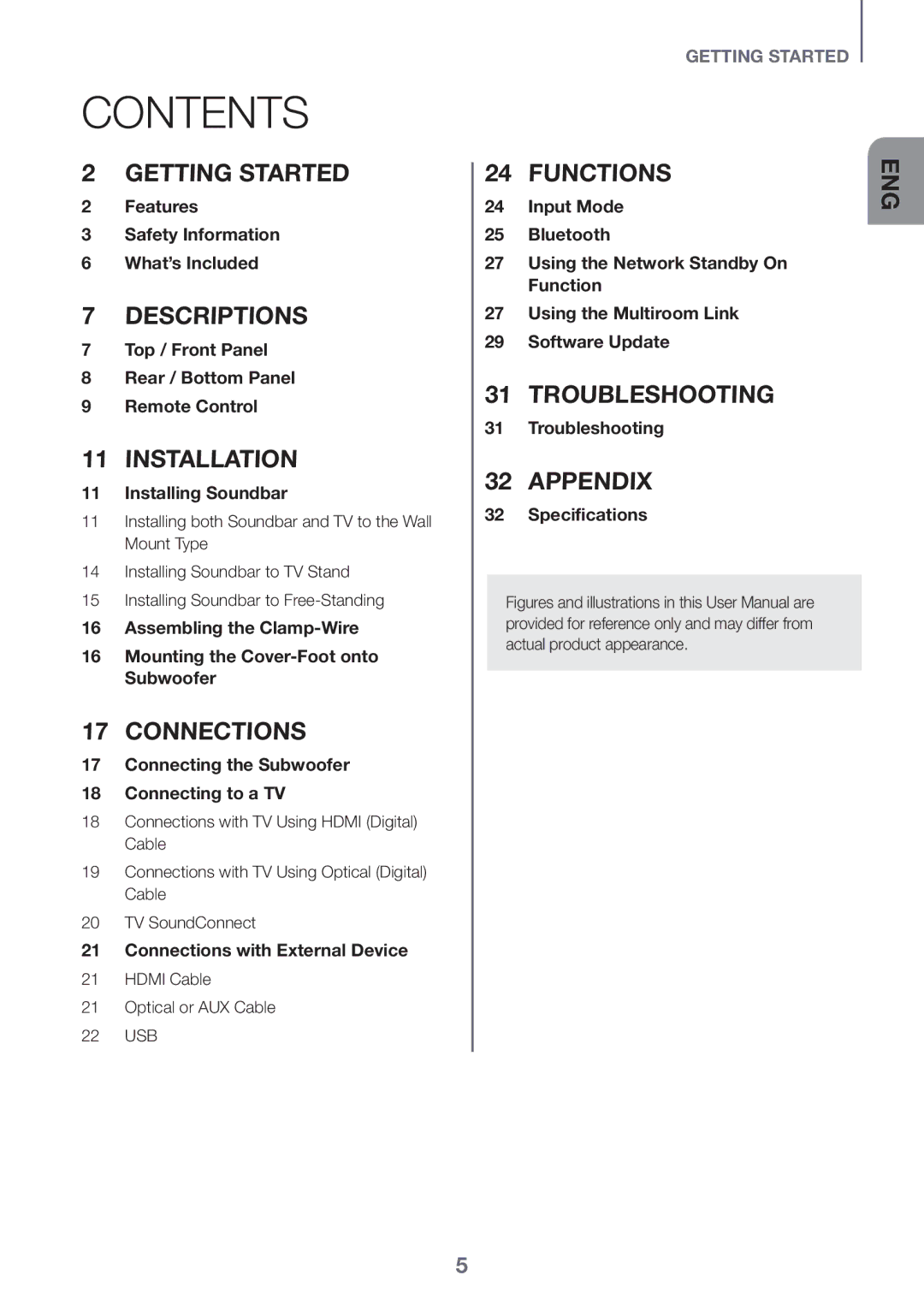 Samsung HW-J7501/SQ manual Contents 