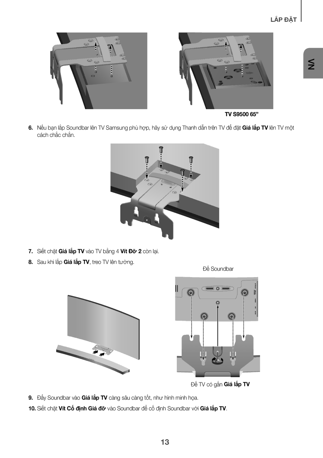 Samsung HW-J7501/XV manual Đê Soundbar 