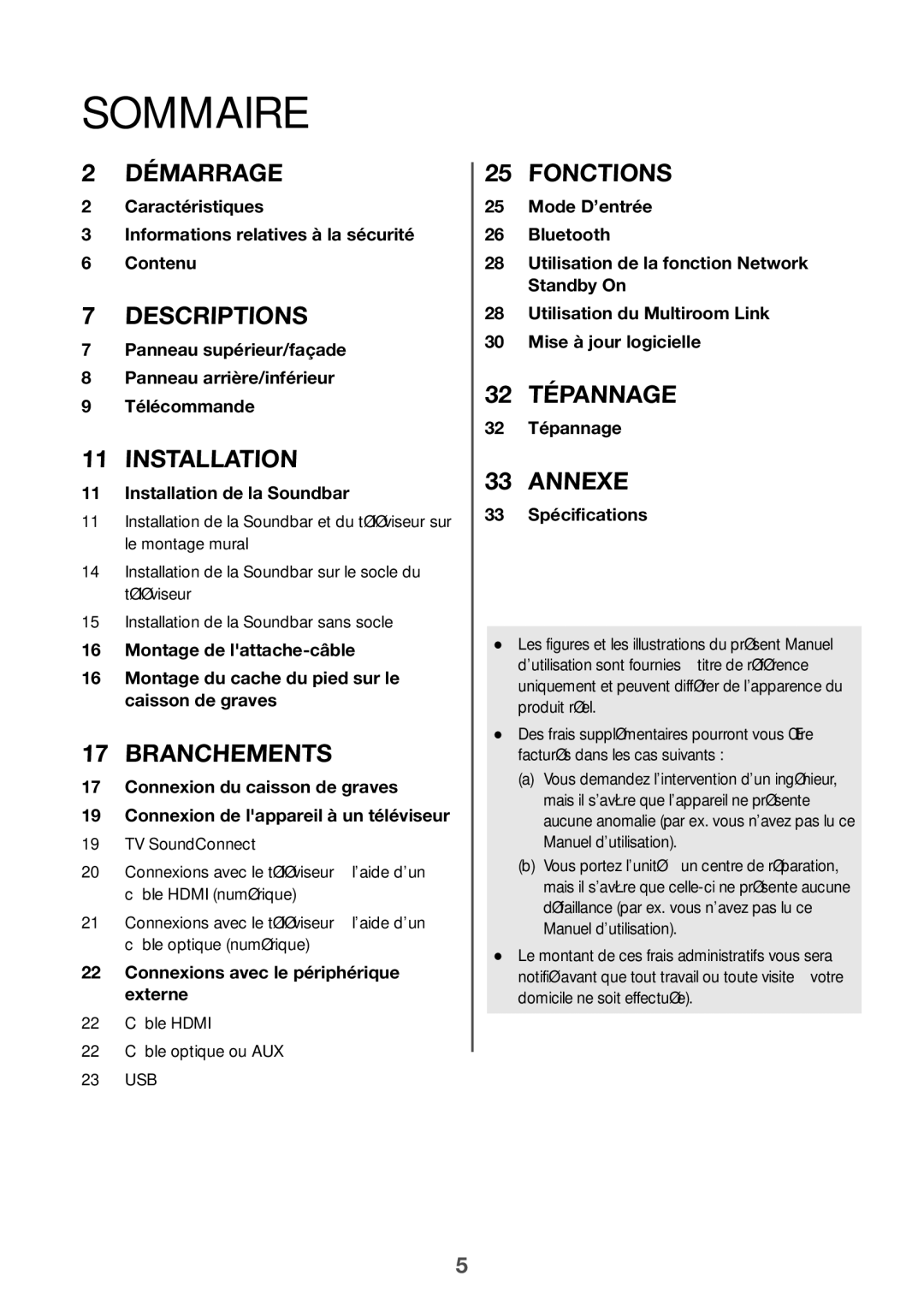 Samsung HW-J7500/ZF, HW-J7501/ZF manual Sommaire 