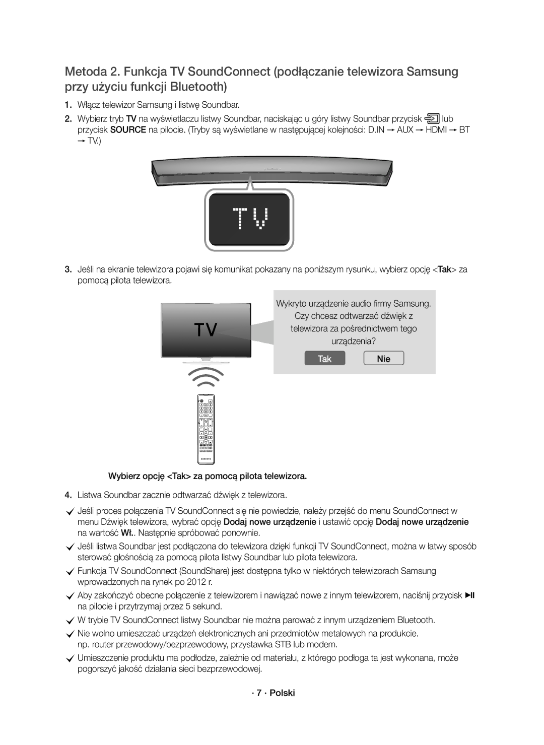 Samsung HW-J8501R/EN, HW-J8500R/EN, HW-J8500R/XN manual TakNie 