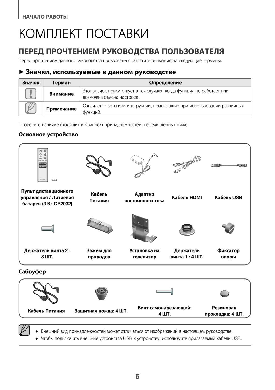 Samsung HW-J8501/RU manual Перед Прочтением Руководства Пользователя, ++Значки, используемые в данном руководстве, Сабвуфер 