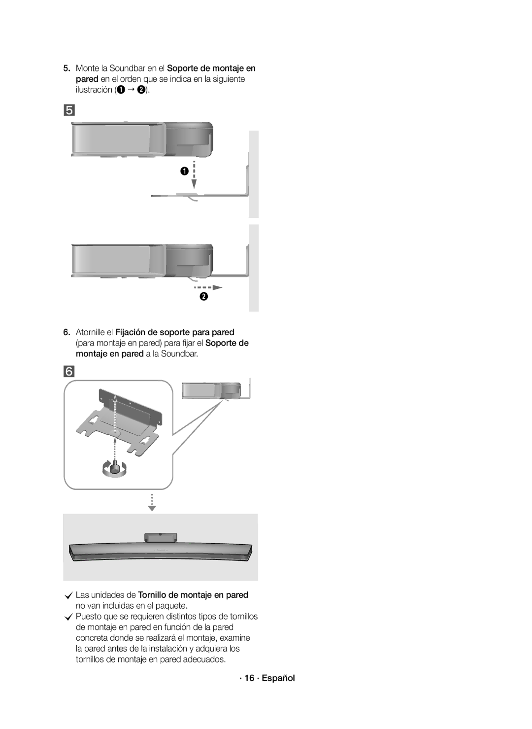 Samsung HW-J8501R/ZF manual · 16 · Español 