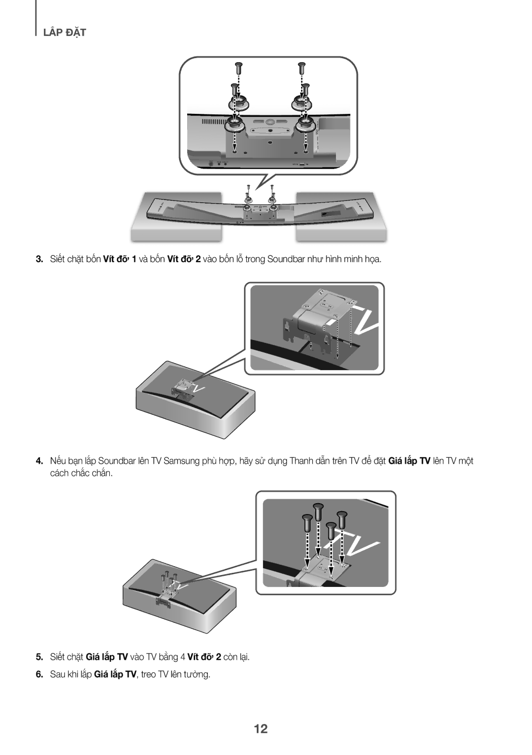 Samsung HW-J8501/XV manual Lắp Đặt 