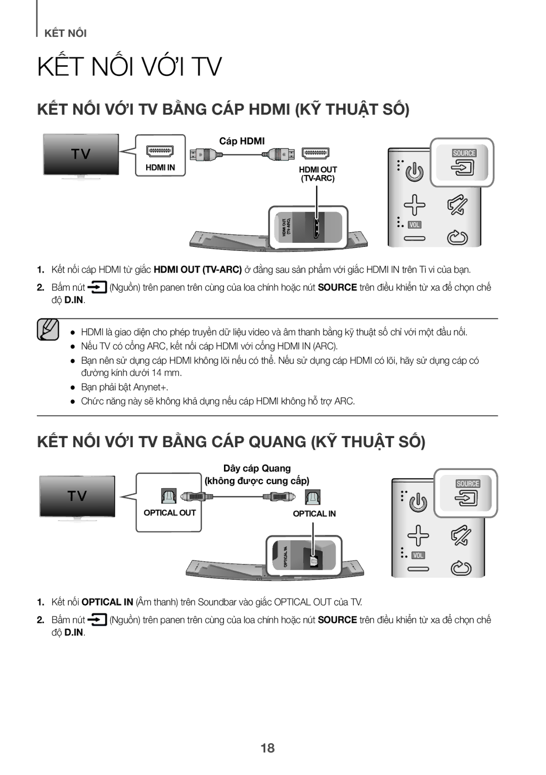 Samsung HW-J8501/XV manual Kết Nối Với Tv, KÊT NÔI VỚI TV BẰNG CÁP Hdmi KỸ THUẬT SÔ, Cáp Hdmi 