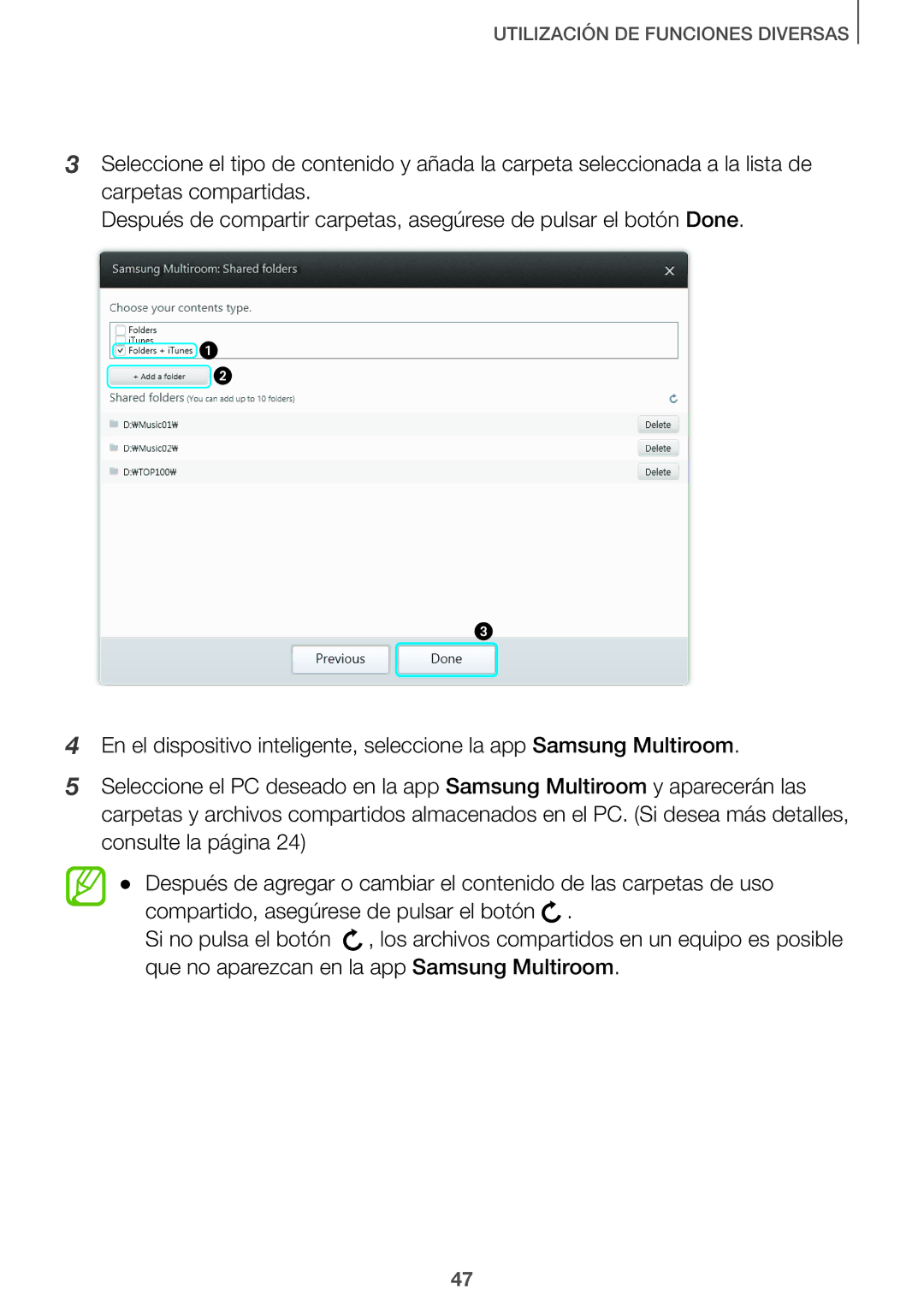 Samsung HW-J7500/ZF, HW-J8501/ZF, HW-J7501/ZF manual Utilización DE Funciones Diversas 