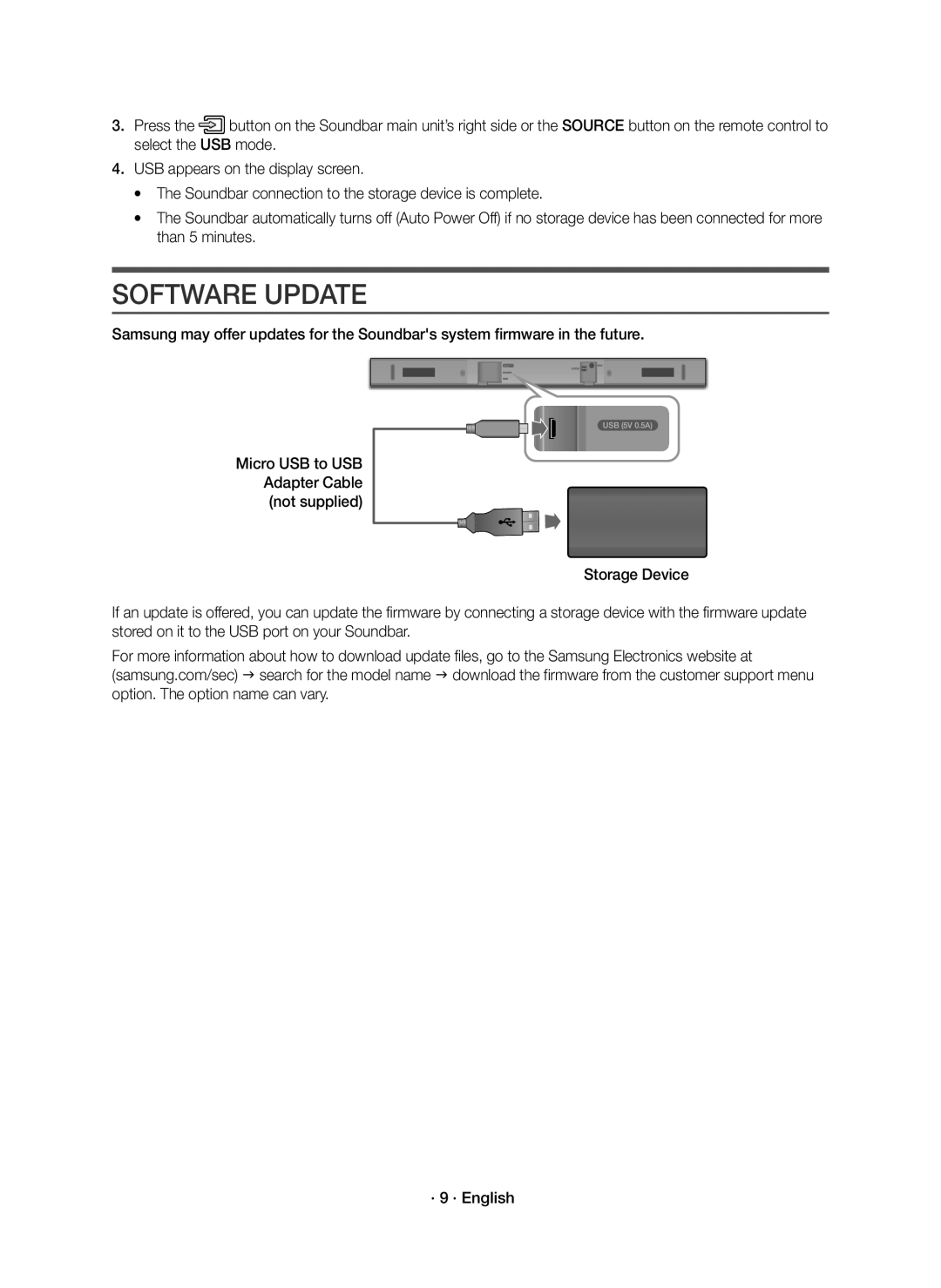 Samsung HW-K335/EN manual Software Update 