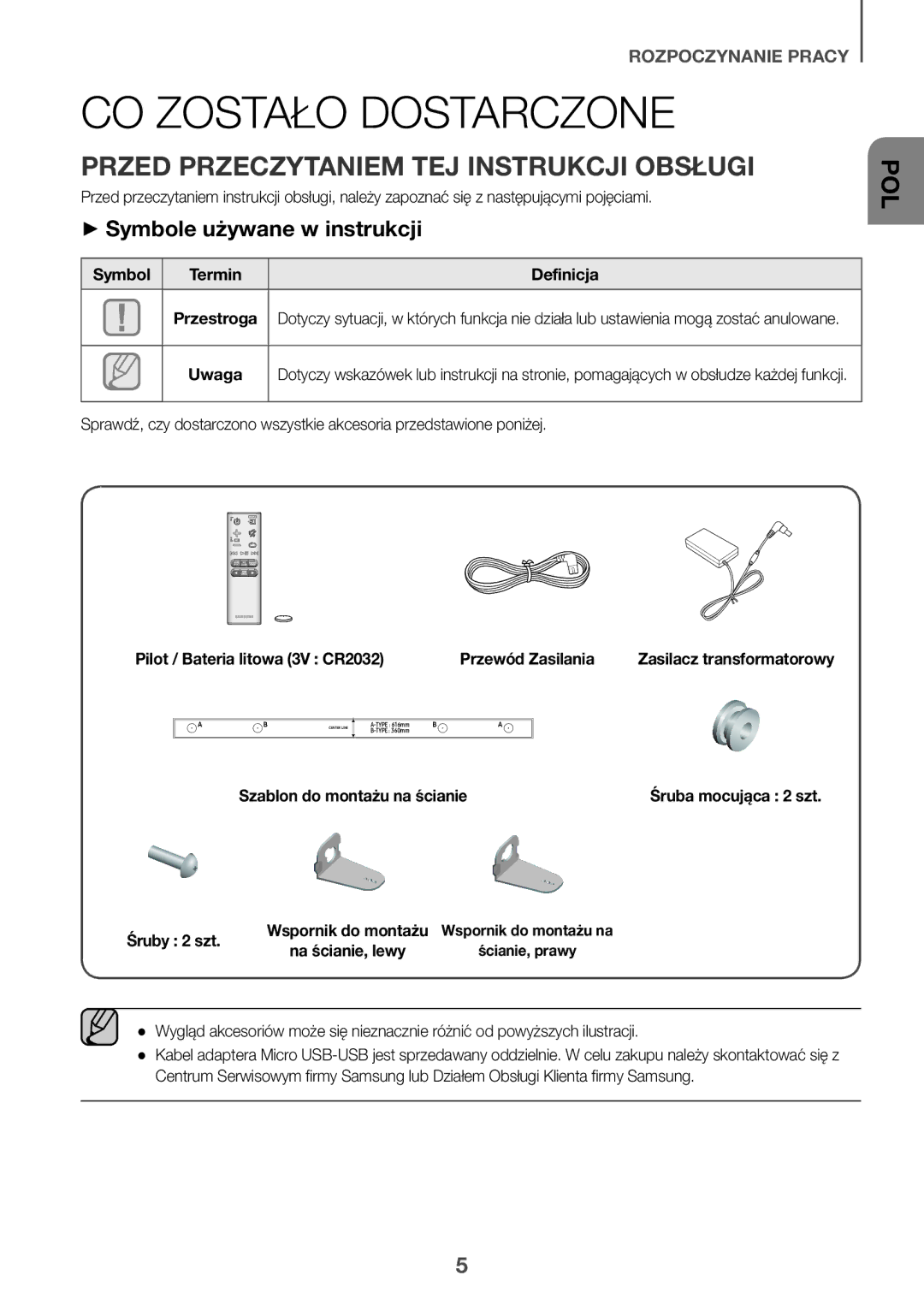 Samsung HW-K335/EN CO Zostało Dostarczone, Przed Przeczytaniem TEJ Instrukcji Obsługi, ++Symbole używane w instrukcji 