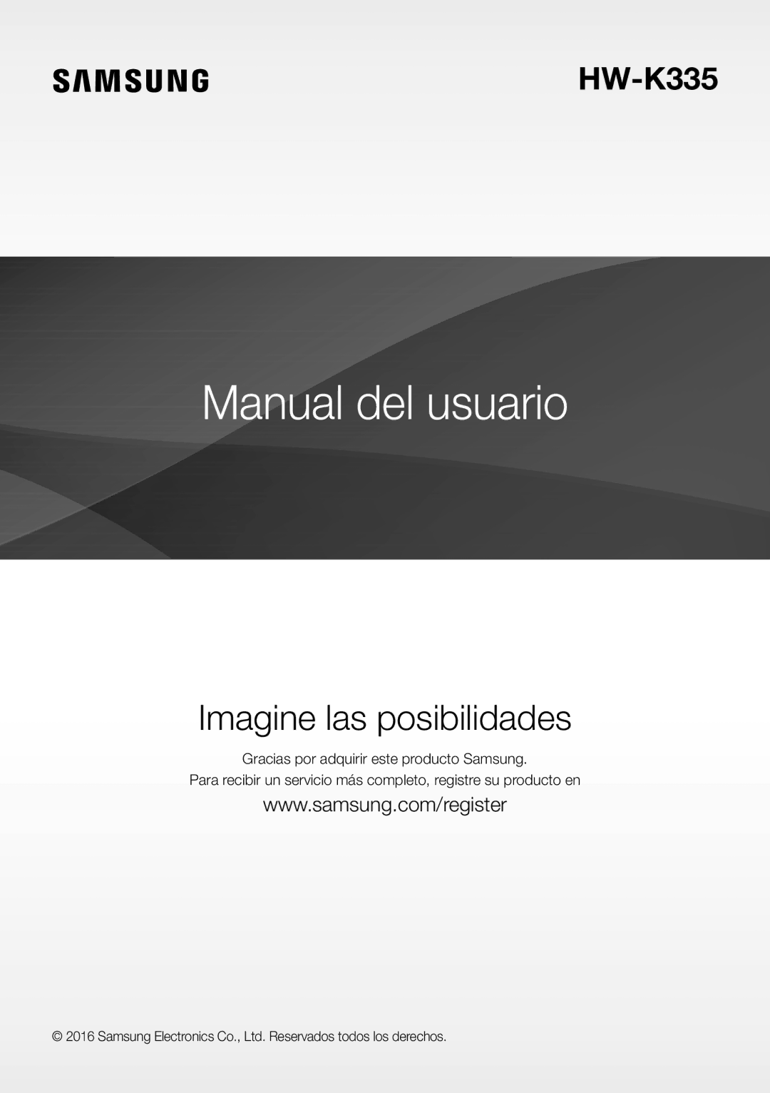 Samsung HW-K335/ZF, HW-K335/ZG manual Manual del usuario 