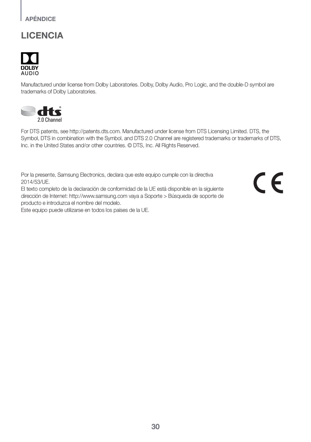 Samsung HW-K335/ZG, HW-K335/ZF manual Licencia 