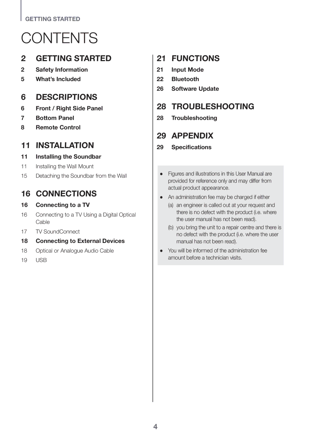 Samsung HW-K335/ZG, HW-K335/ZF manual Contents 