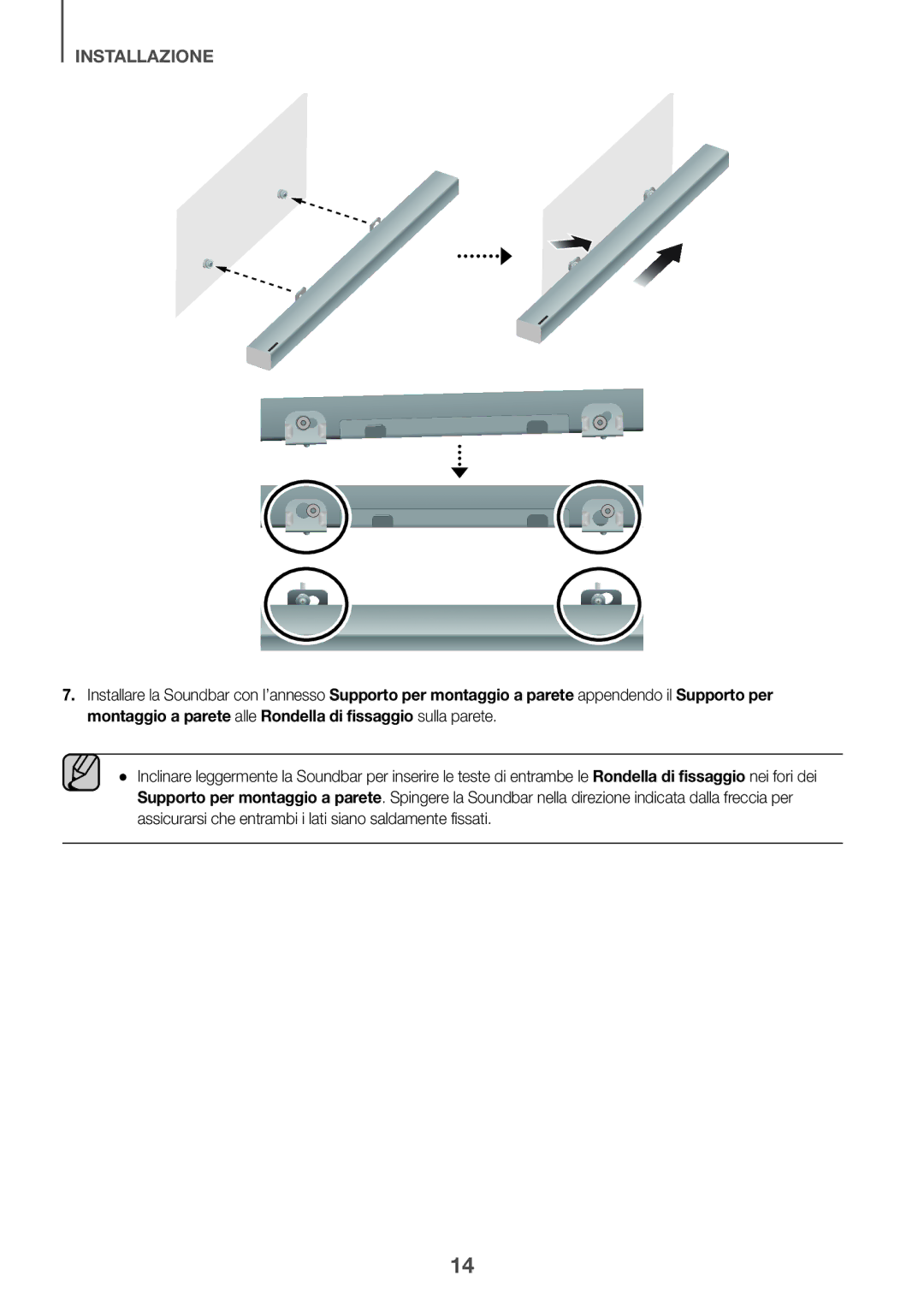 Samsung HW-K335/ZG, HW-K335/ZF manual Installazione 