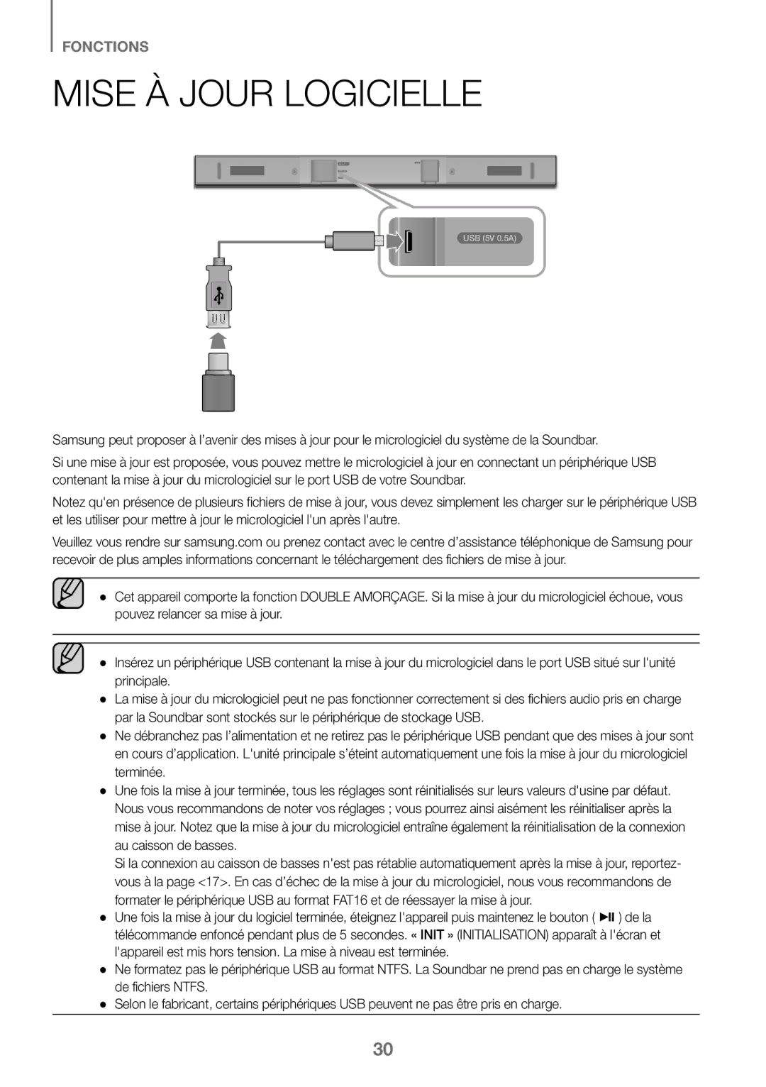 Samsung HW-K360/EN, HW-K360/ZF, HW-K360/XN manual Mise À Jour Logicielle 