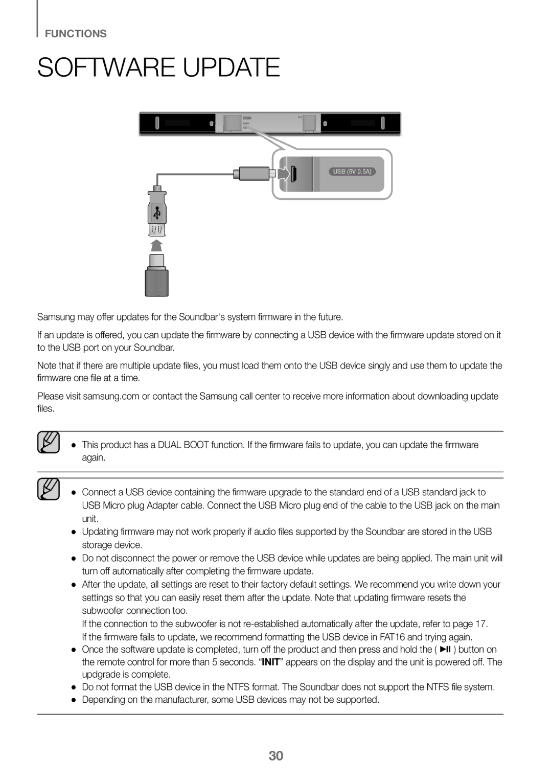 Samsung HW-K360/EN, HW-K360/ZF, HW-K360/XN manual Software Update 