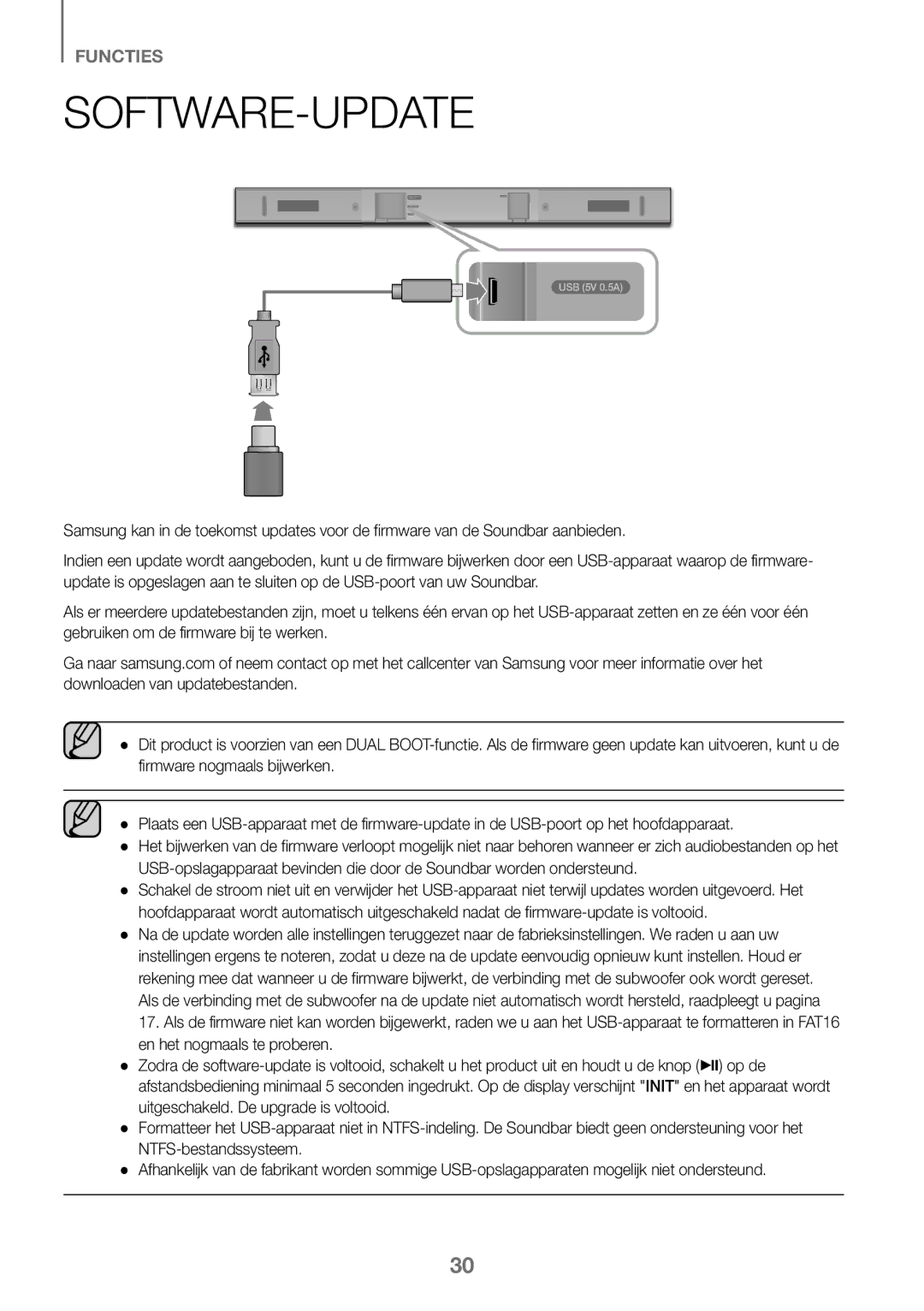 Samsung HW-K360/EN, HW-K360/ZF, HW-K360/XN manual Software-Update 