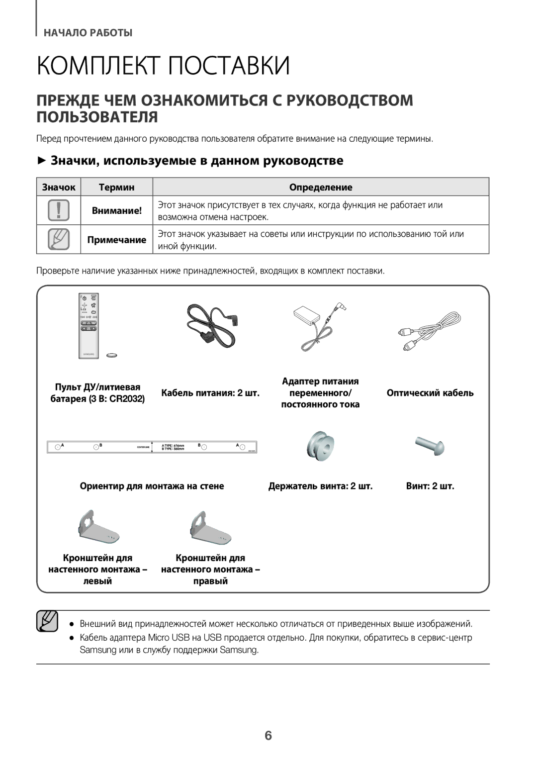 Samsung HW-K360/RU manual Комплект Поставки, Прежде ЧЕМ Ознакомиться С Руководством Пользователя 