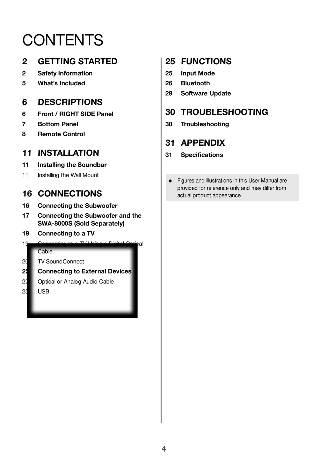 Samsung HW-K360/SQ manual Contents 