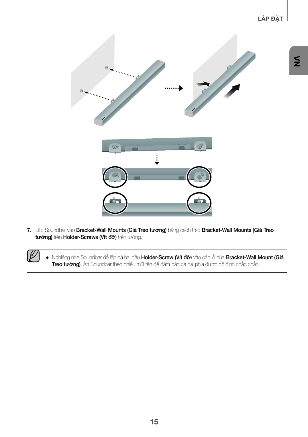 Samsung HW-K360/XV manual Lắp Đặt 