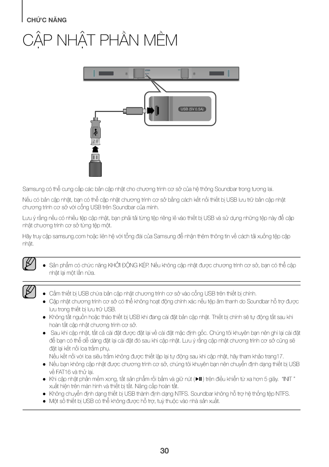 Samsung HW-K360/XV manual CẬP NHẬT Phân MỀM 