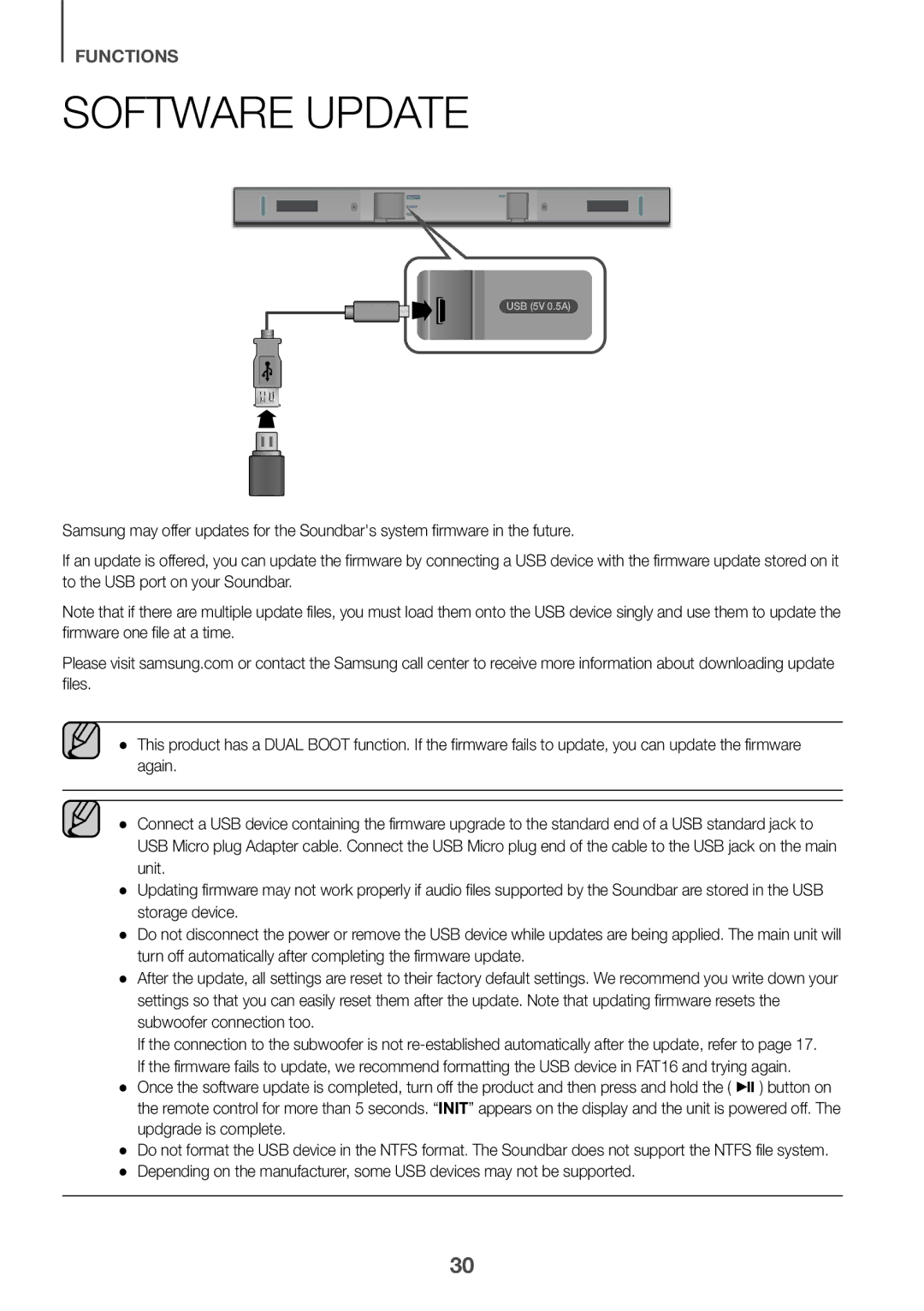 Samsung HW-K360/XV manual Software Update 