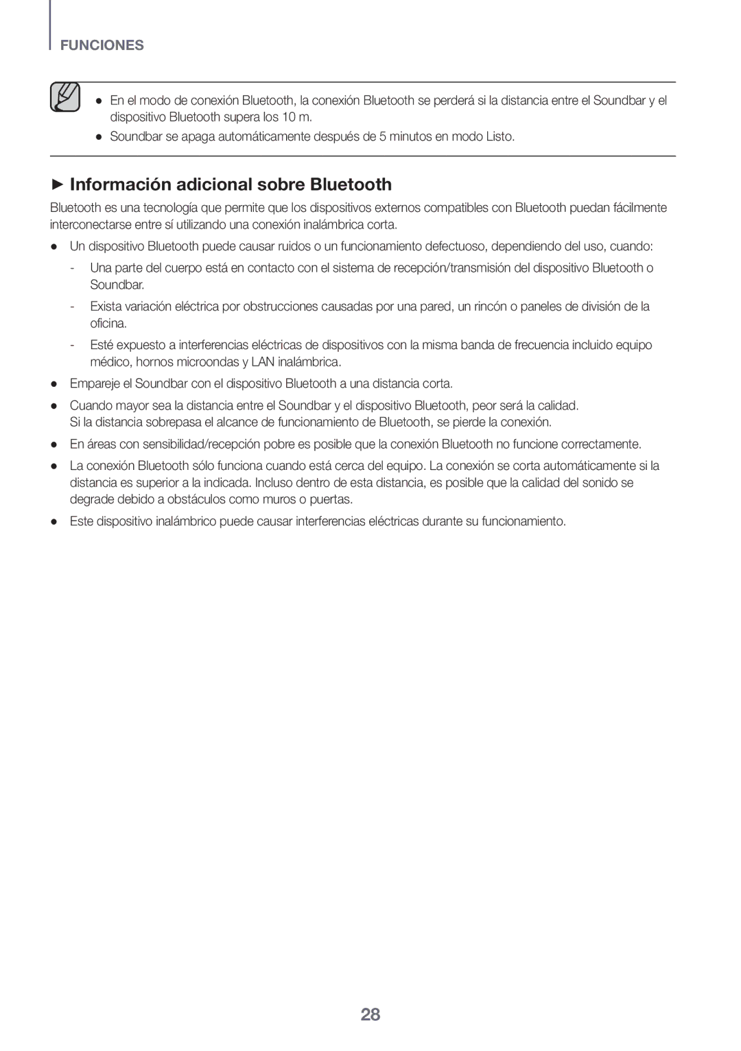 Samsung HW-K430/EN, HW-K430/ZF manual ++Información adicional sobre Bluetooth 