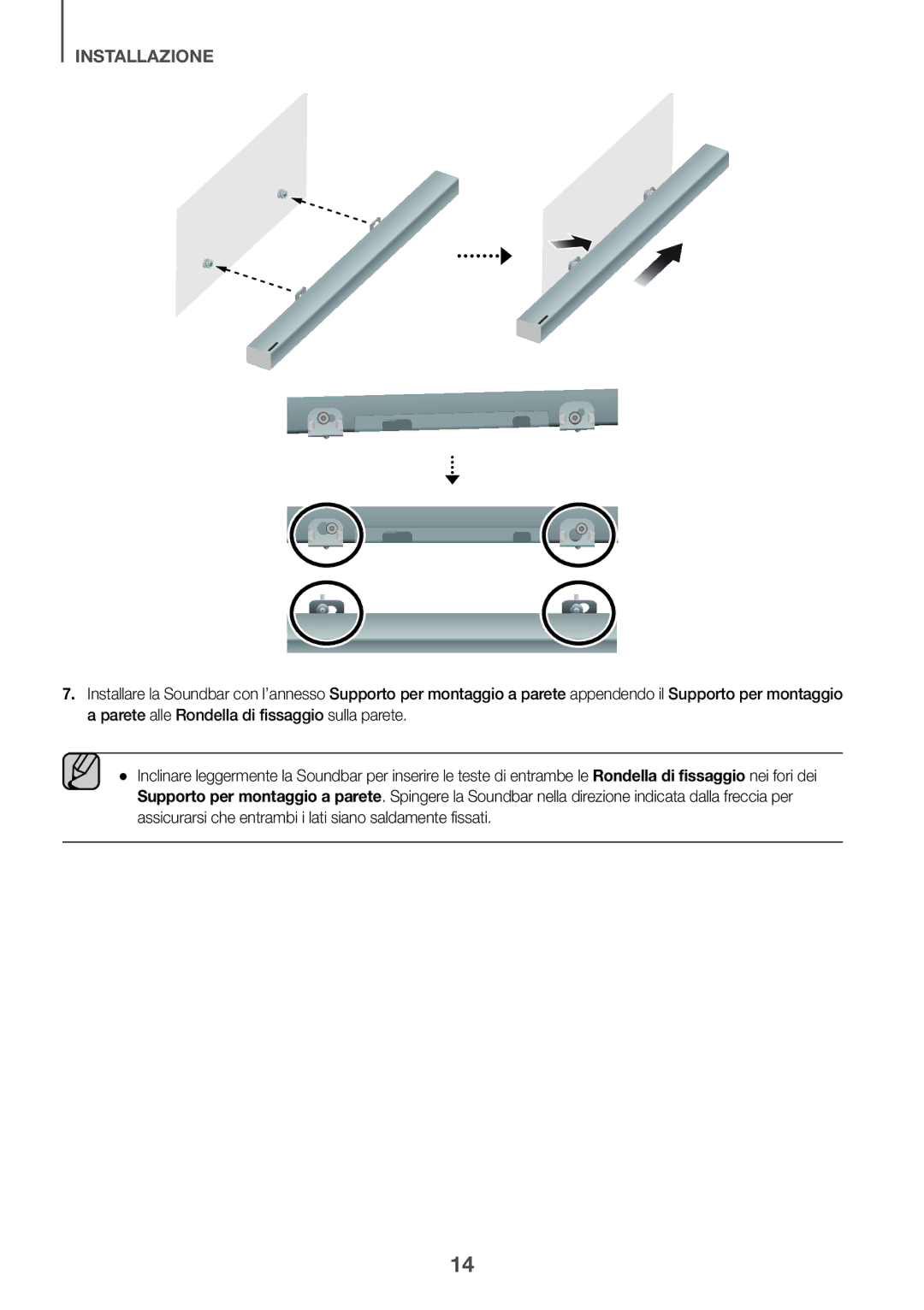 Samsung HW-K430/EN, HW-K430/ZF manual Installazione 