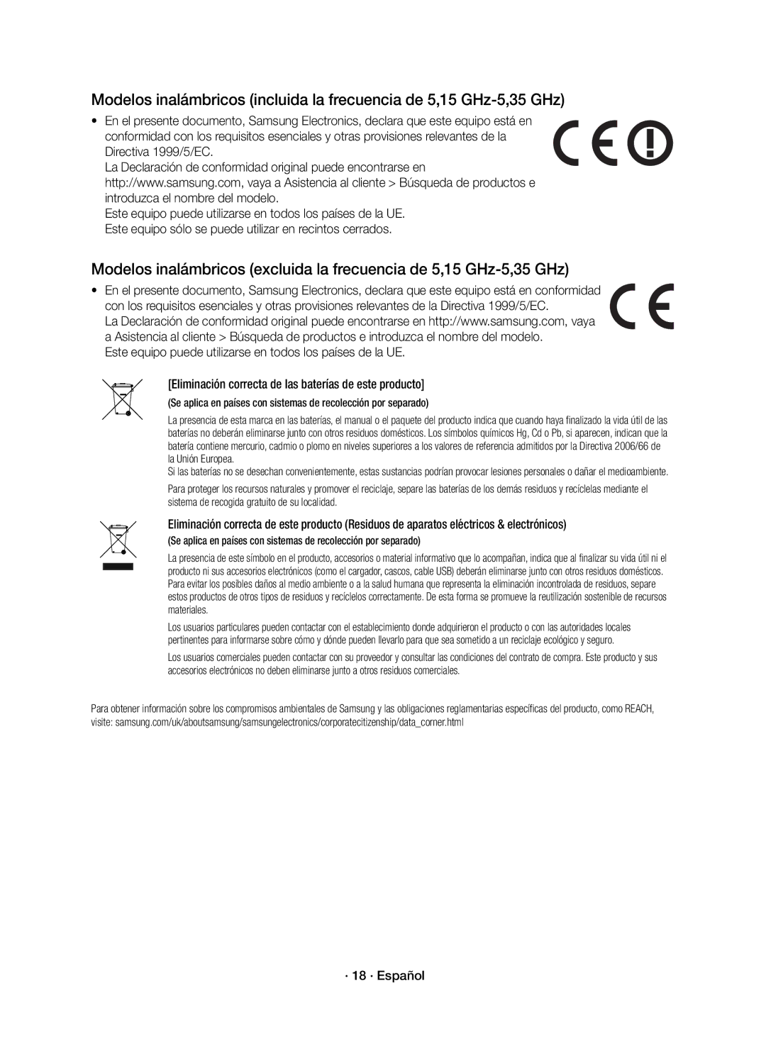 Samsung HW-K430/ZF manual · 18 · Español 