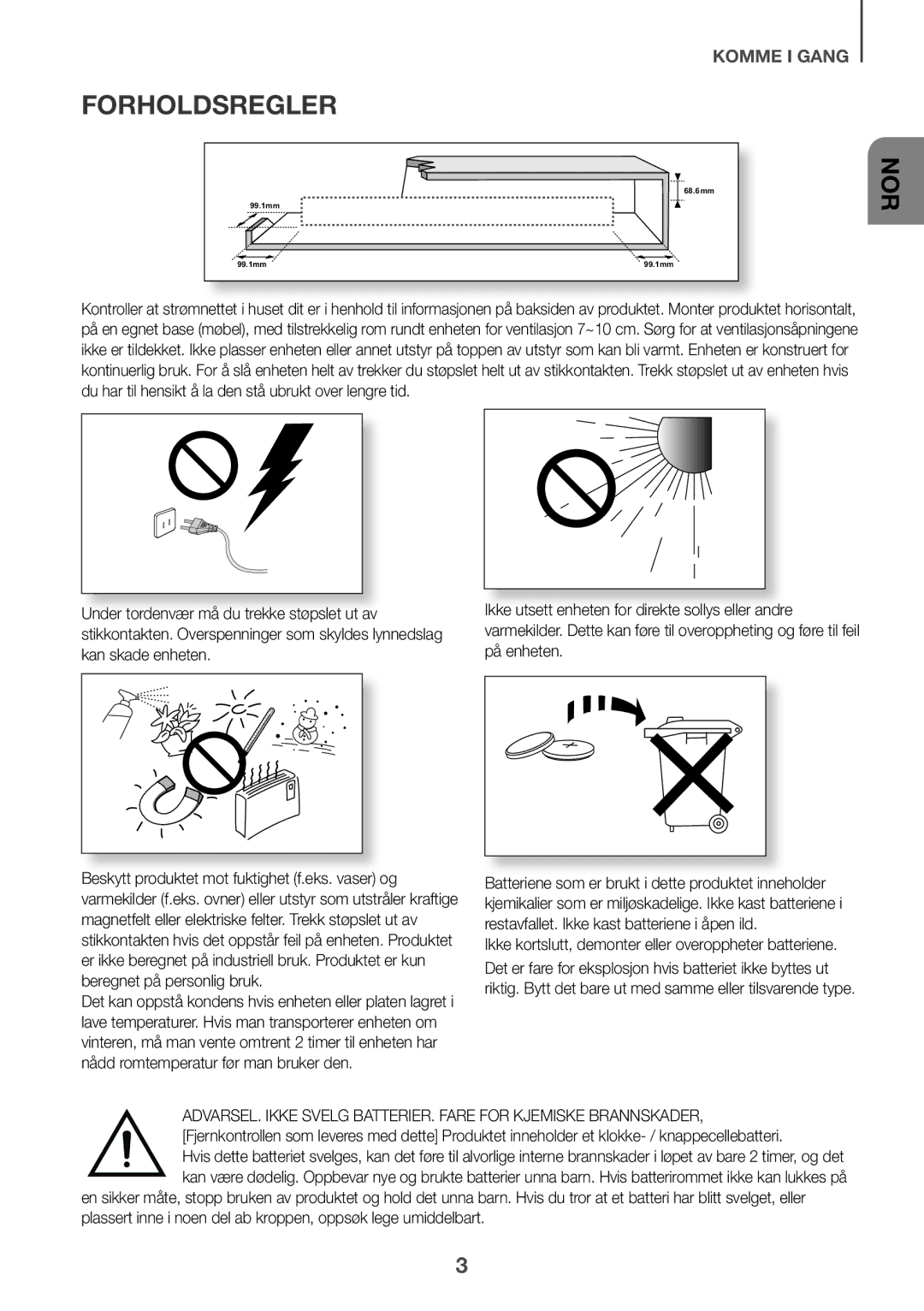 Samsung HW-K440/XE manual Nor 